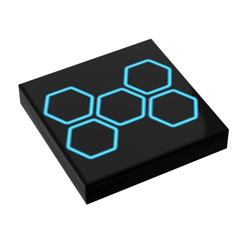 BLOK Lightcyle Honeycomb (Small) Grid Flooring / Wallpaper 2x2 Tile - B3 Customs