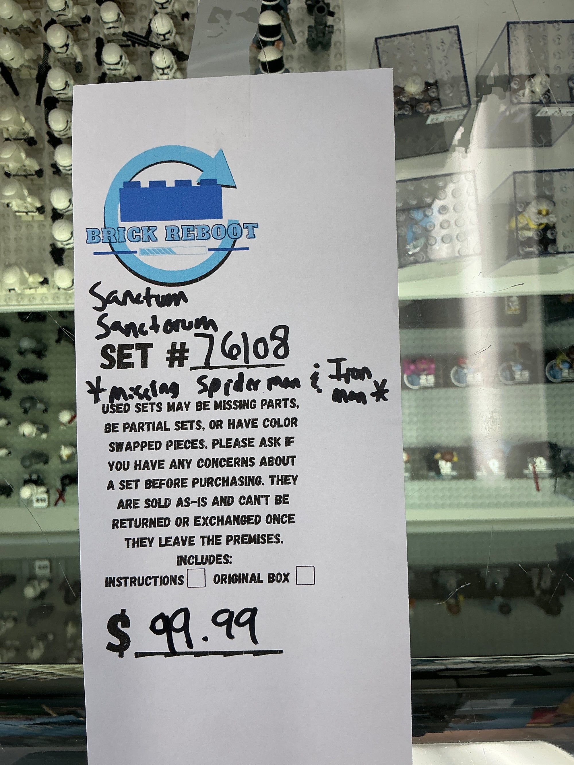 76108 Marvel Sanctum Sanctorum *Missing Spider-Man & Iron Man* - Used