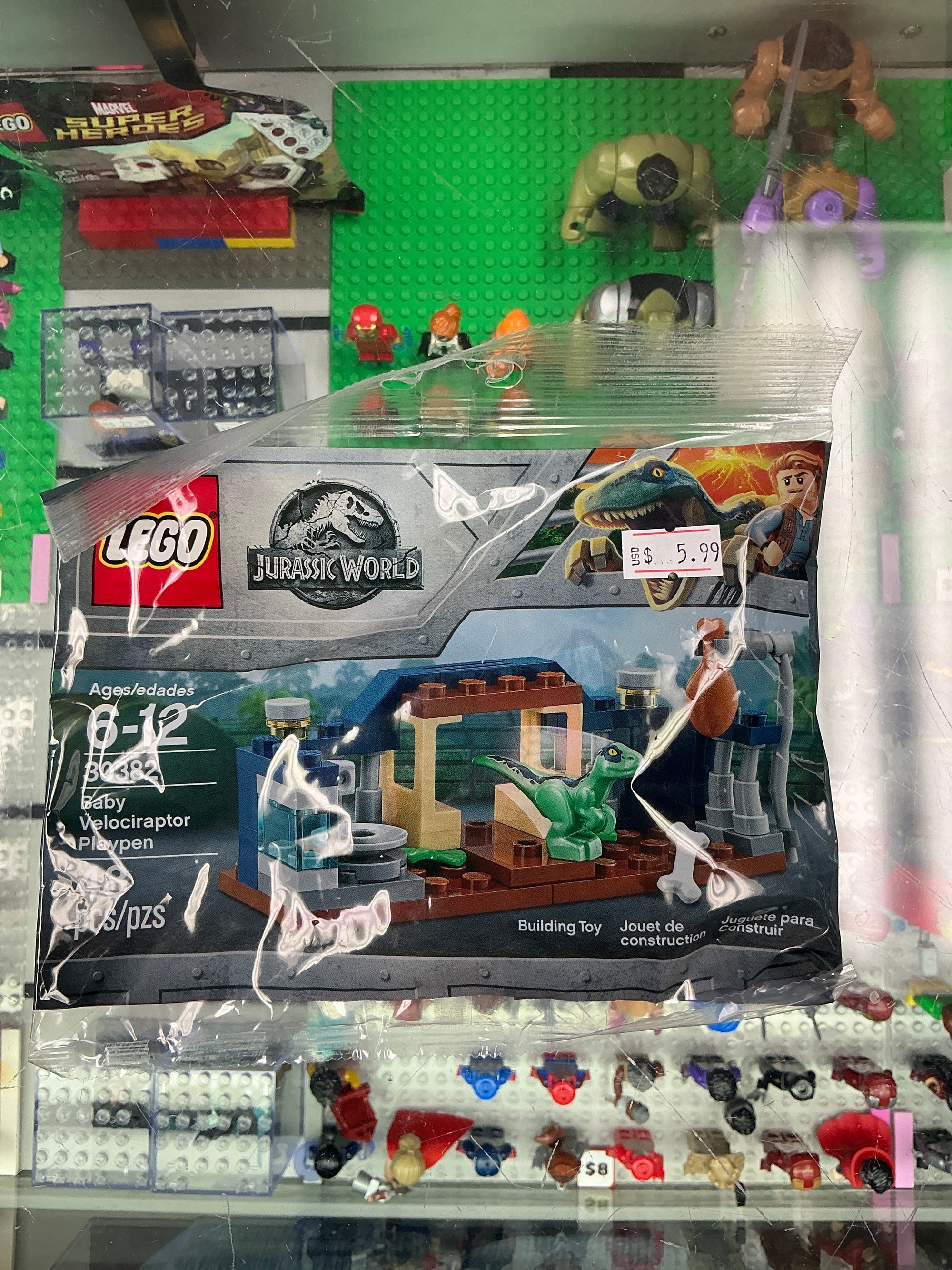 30382 Jurassic World Baby Velociraptor Playpen Polybag