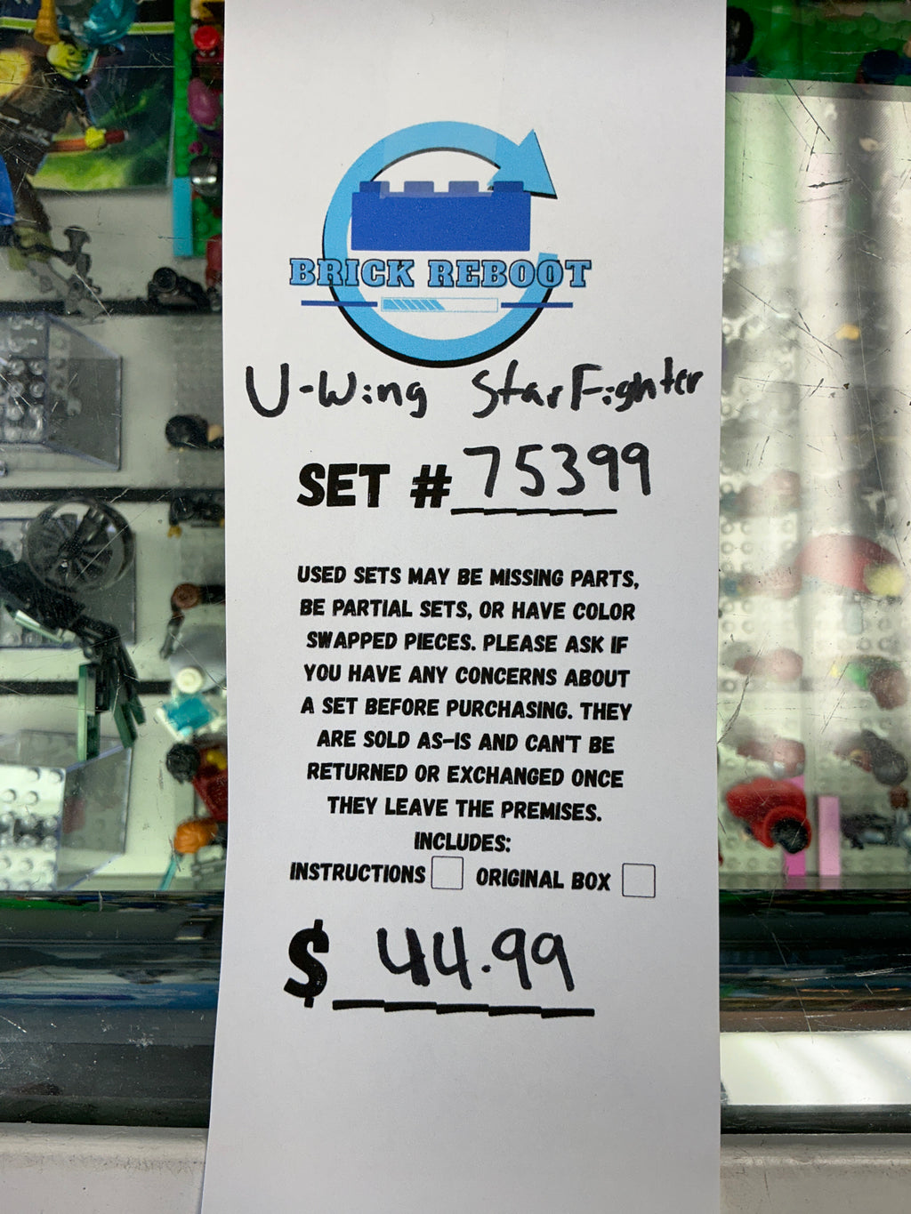 75399 Star Wars U-Wing Starfighter - Used