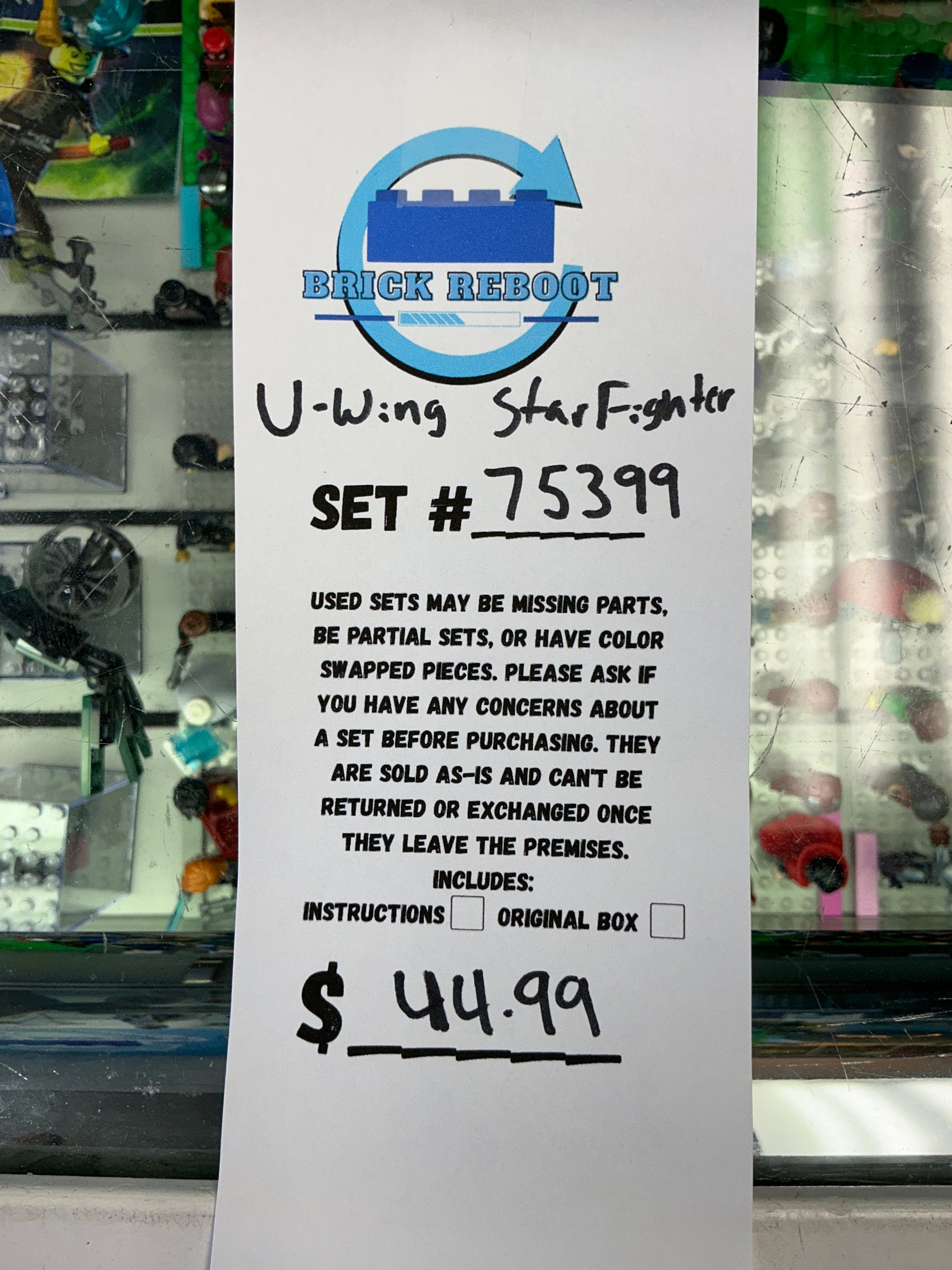 75399 Star Wars U-Wing Starfighter - Used