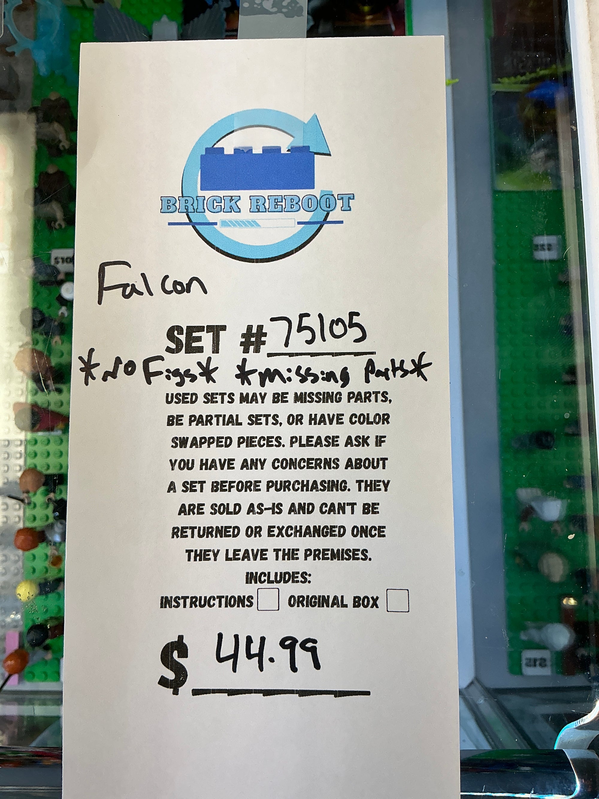 75105 Star Wars Millennium Falcon *NO FIGS, MISSING PARTS* - Used