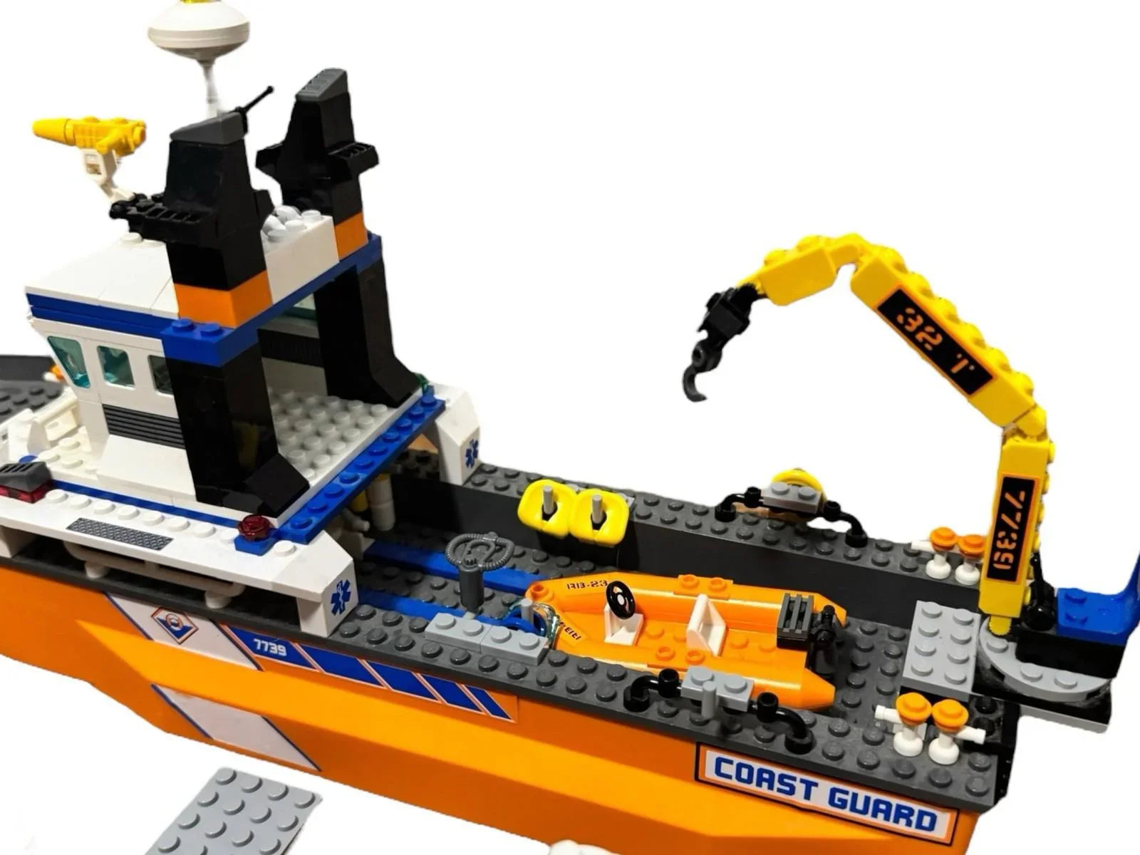 LEGO CITY: Coast Guard Patrol Boat & Tower 7739 *NOT COMPLETE* *NO BOX OR MANUAL