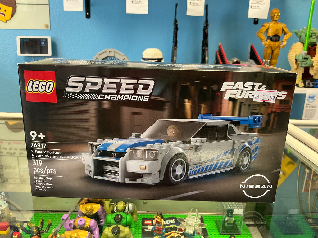 76917 Speed Champions 2 Fast 2 Furious Nissan Skyline GT-R (R34) - Sealed