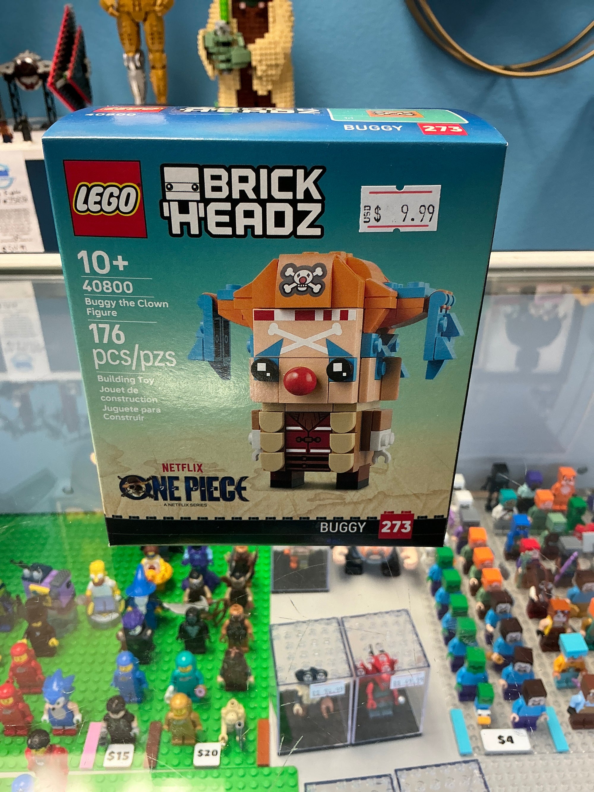 40800 Buggy the Clown Figure Brick Headz - Sealed