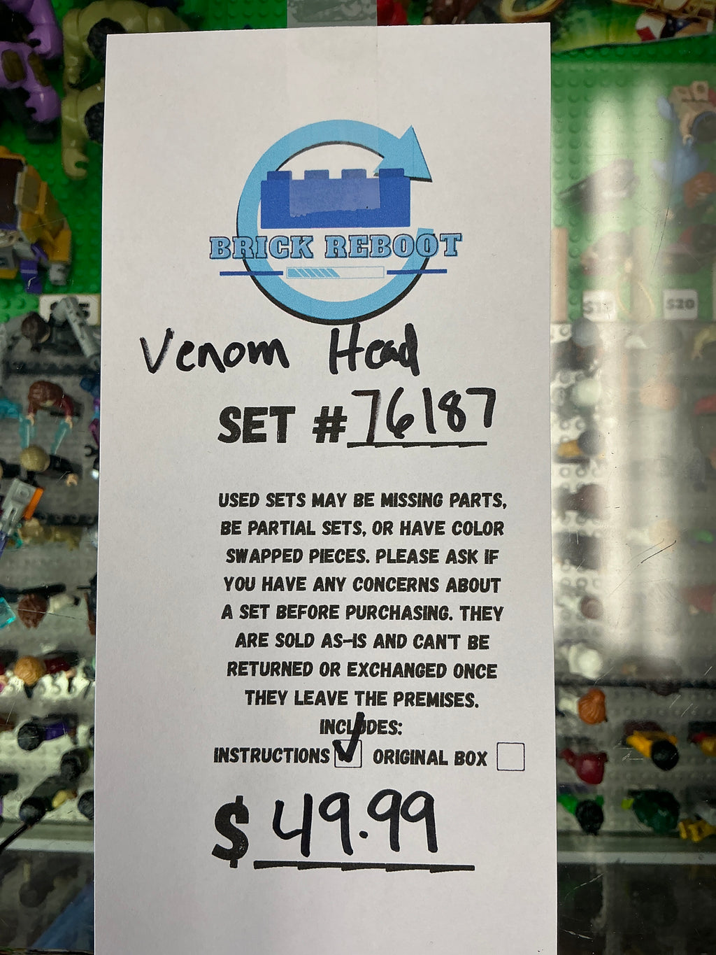 76187 Marvel Venom Head - Used
