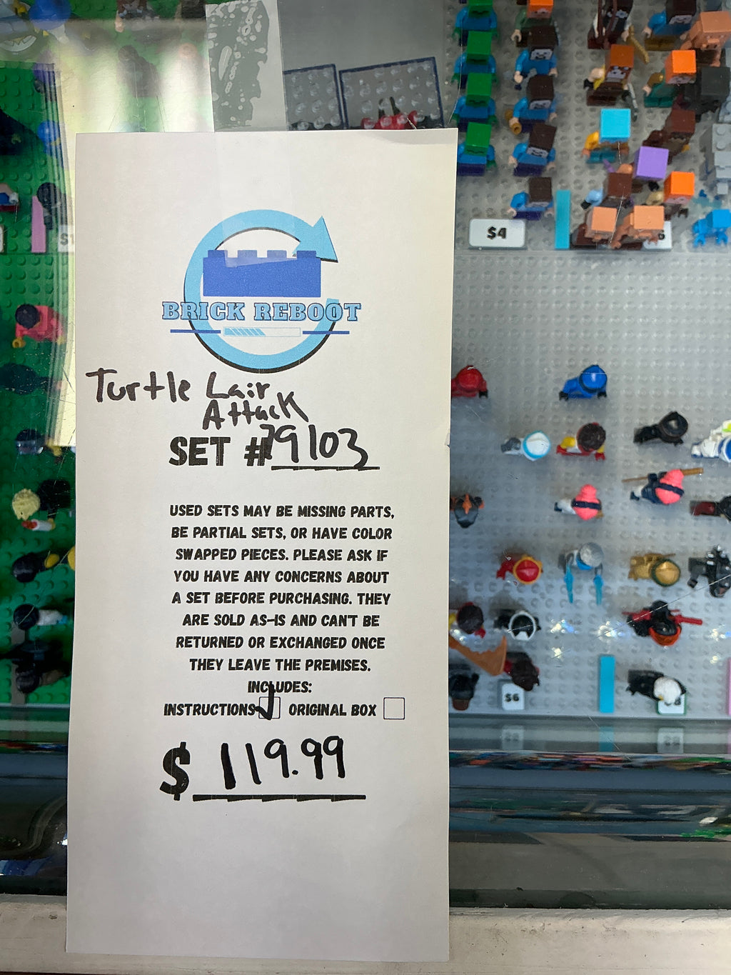 79103 Teenage Mutant Ninja Turtles Turtle Lair Attack - Used