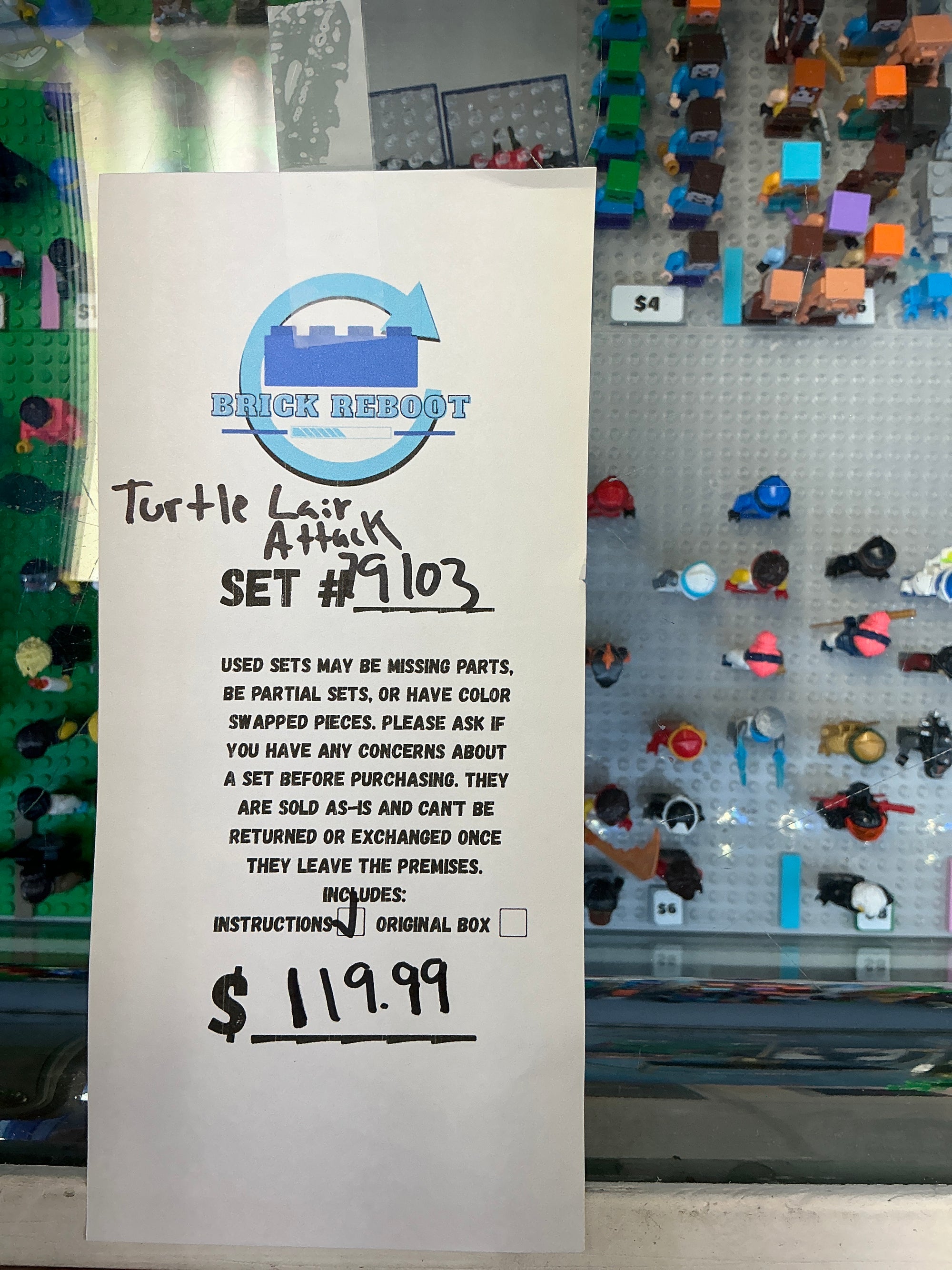 79103 Teenage Mutant Ninja Turtles Turtle Lair Attack - Used