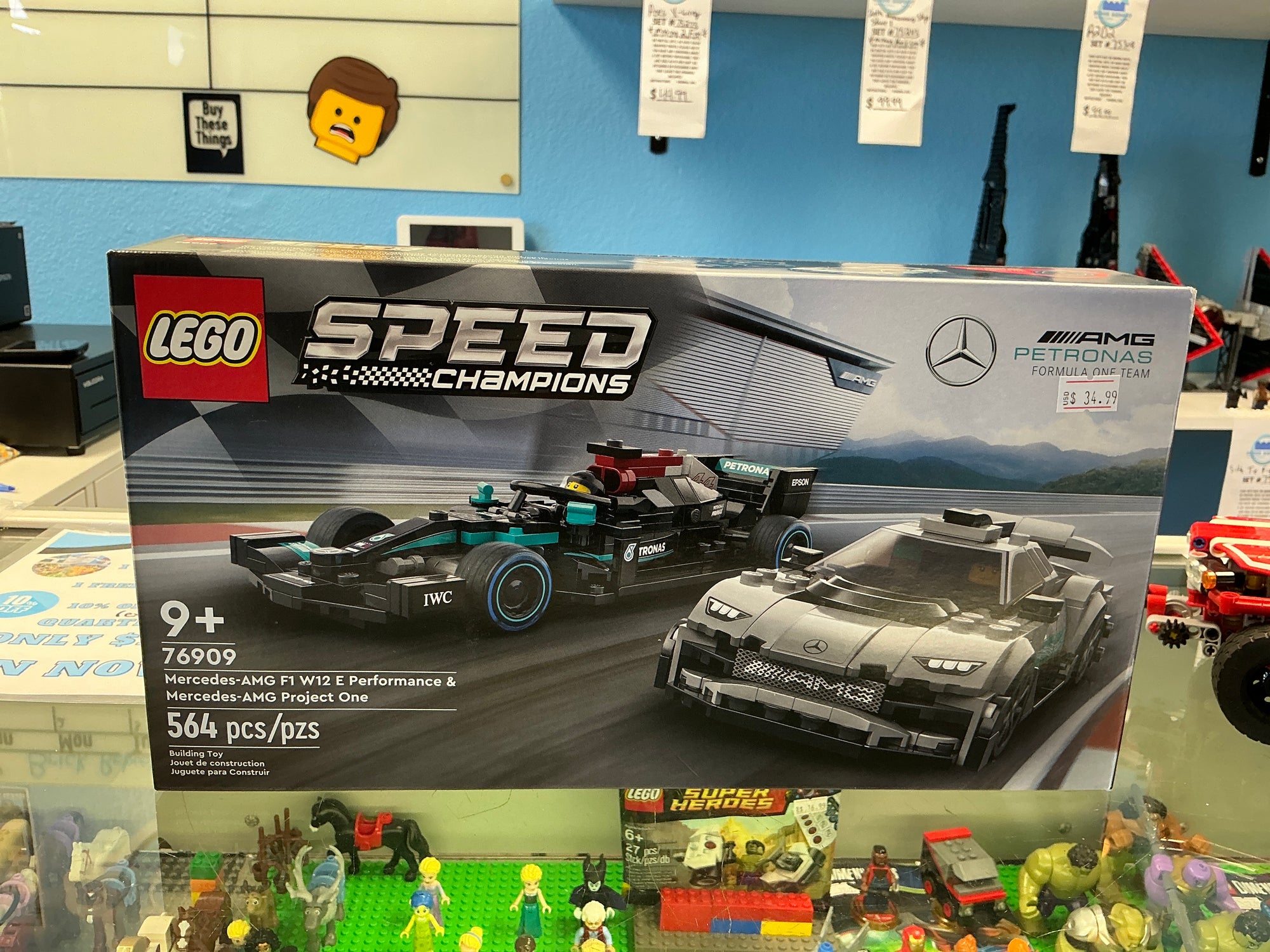 76909 Speed Champions Mercedes-AMG F1 W12 E Performance & Mercedes-AMG Project 1 - Sealed