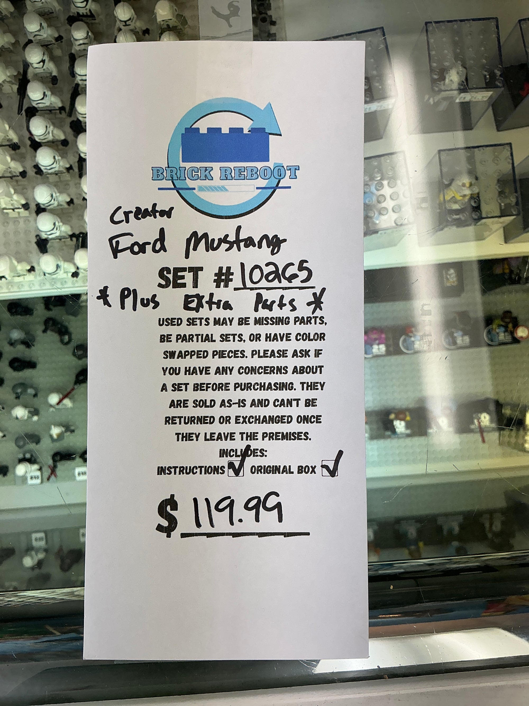 10265 Creator Ford Mustang *Plus extra parts* - Used