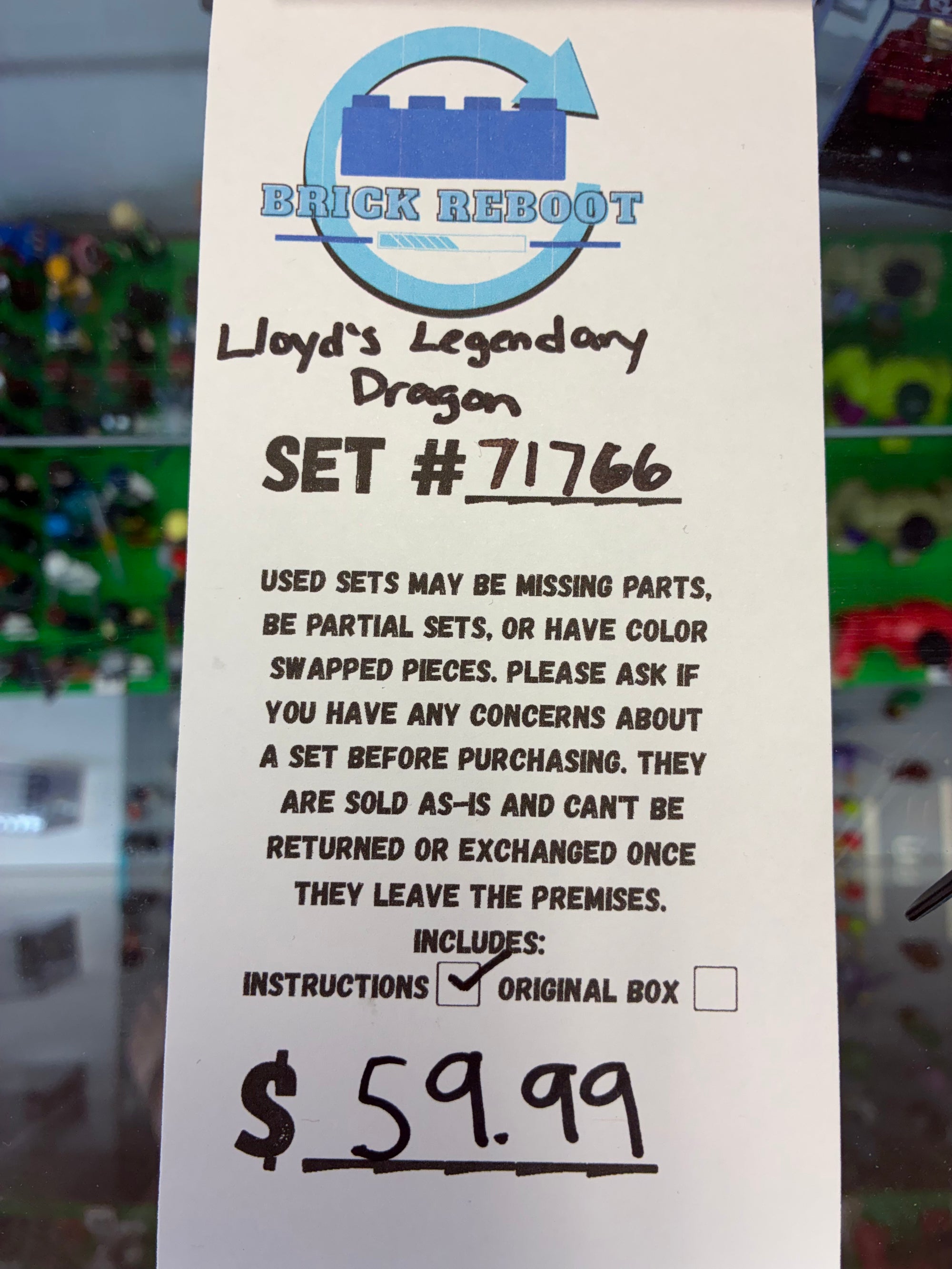 71766 Ninjago Lloyd’s Legendary Dragon - Used