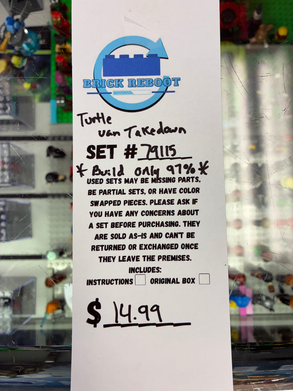 79115 Teenage Mutant Ninja Turtles Turtle Van Takedown *BUILD ONLY 97% COMPLETE* - Used