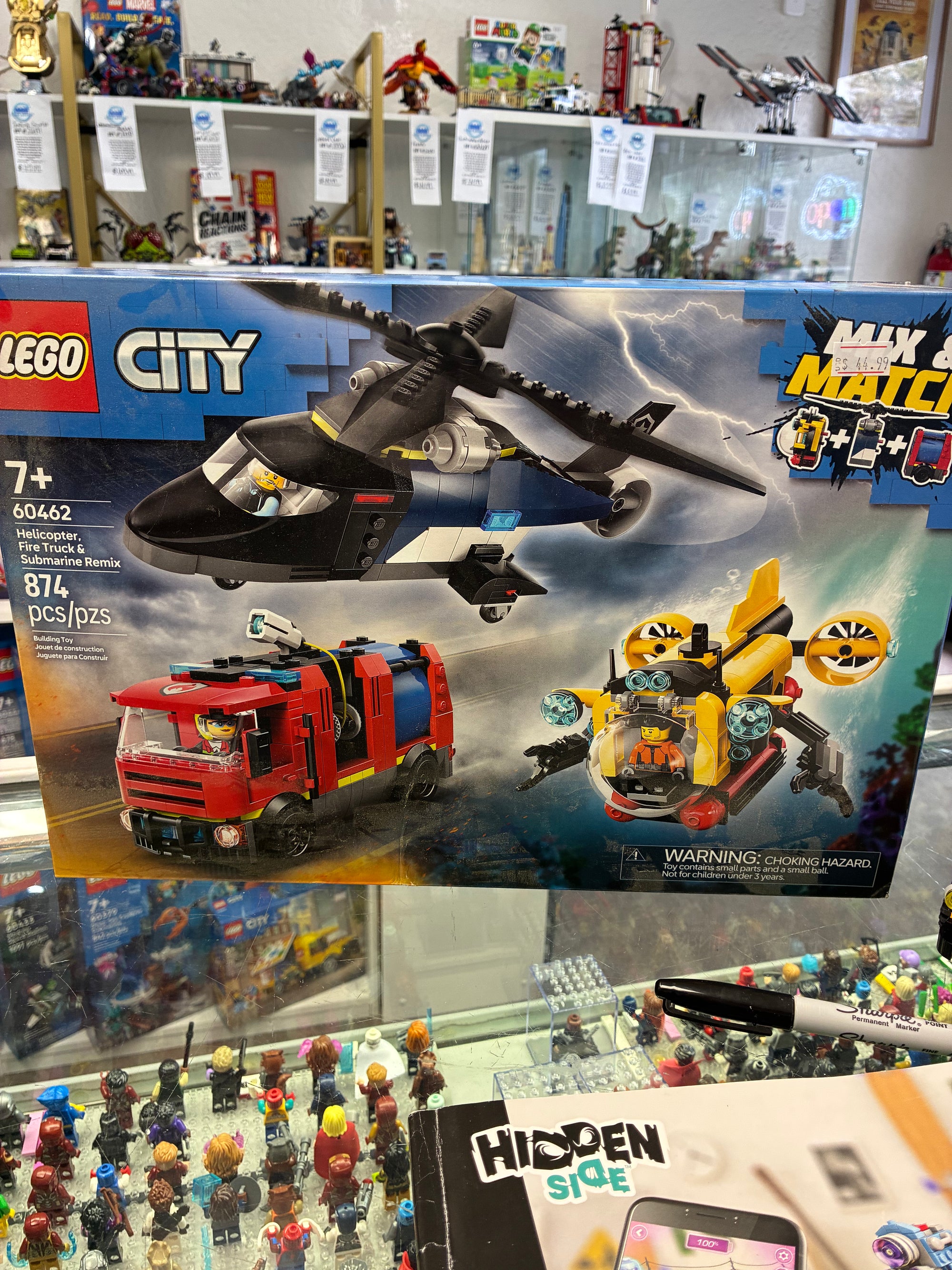 60462 Helicopter, Fire Truck & Submarine - Sealed