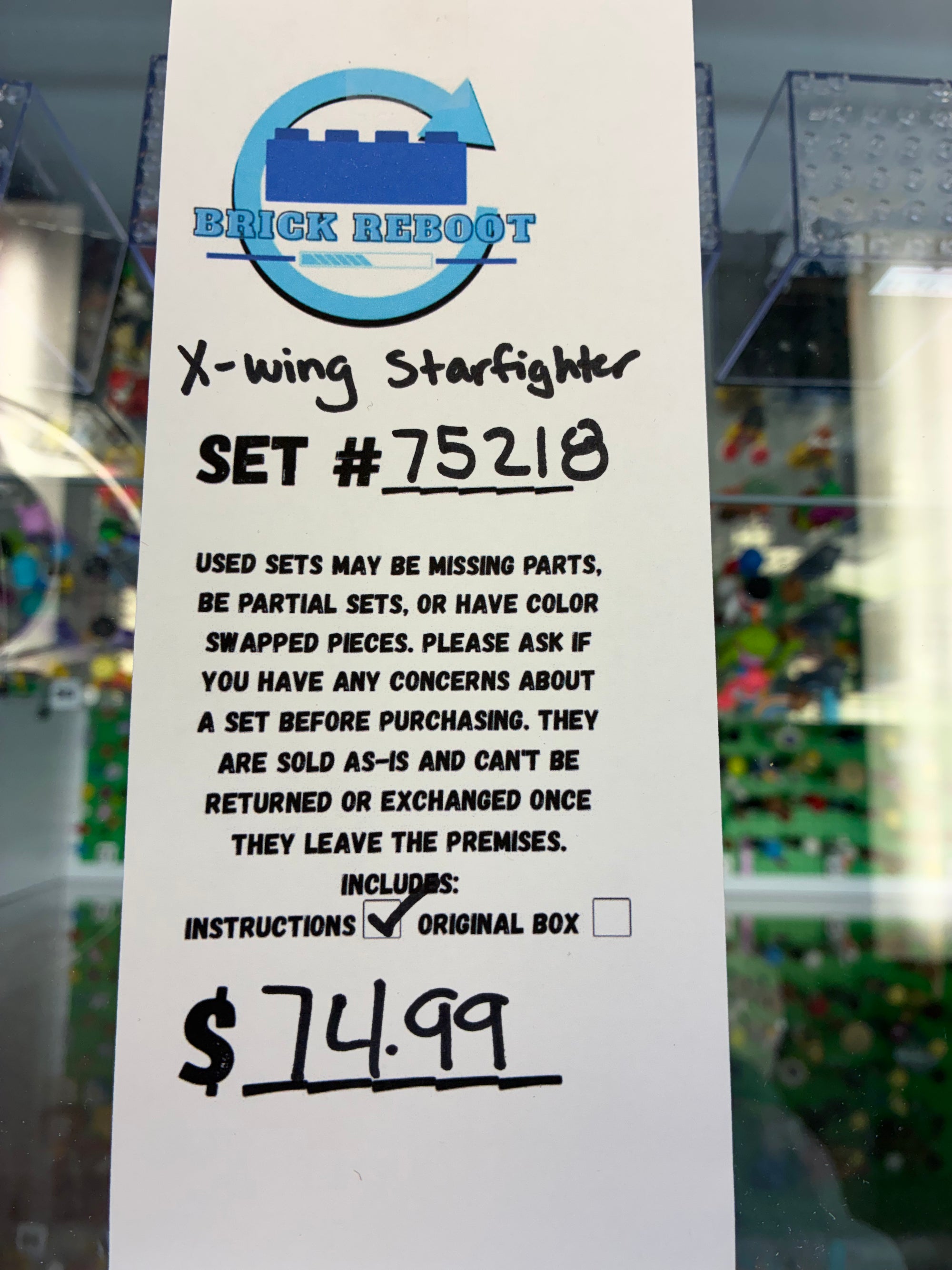 75218 Star Wars X-Wing Starfighter - Used