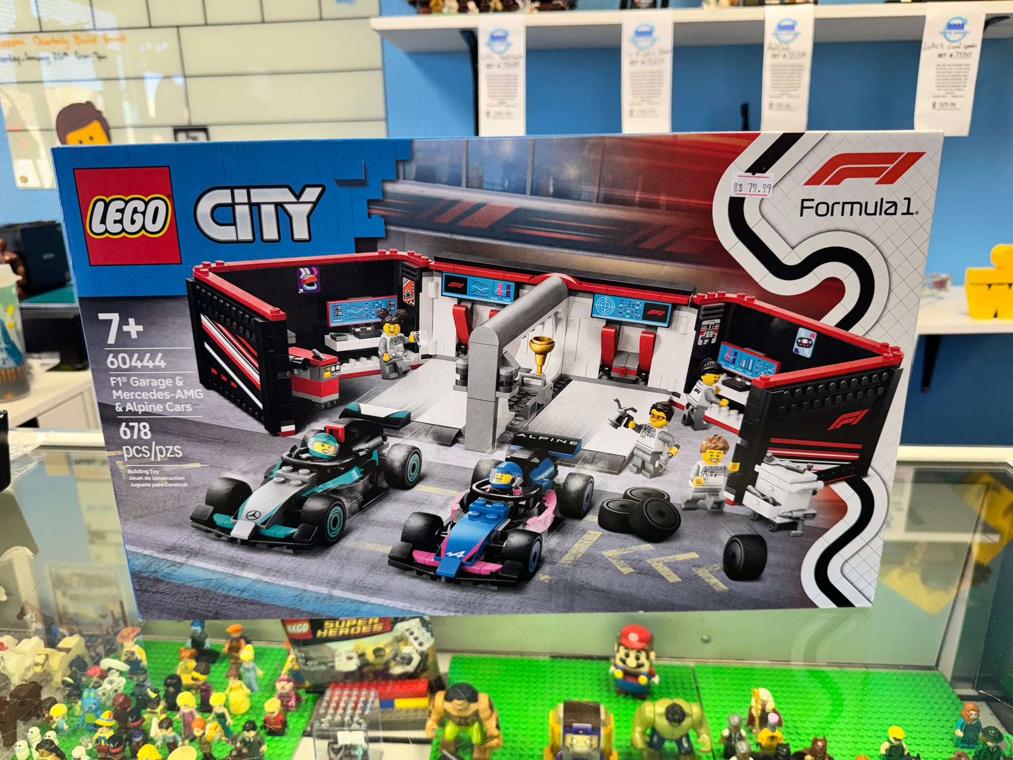 60444 F1 Garage & Mercedes-AMG & Alpine Cars Sealed