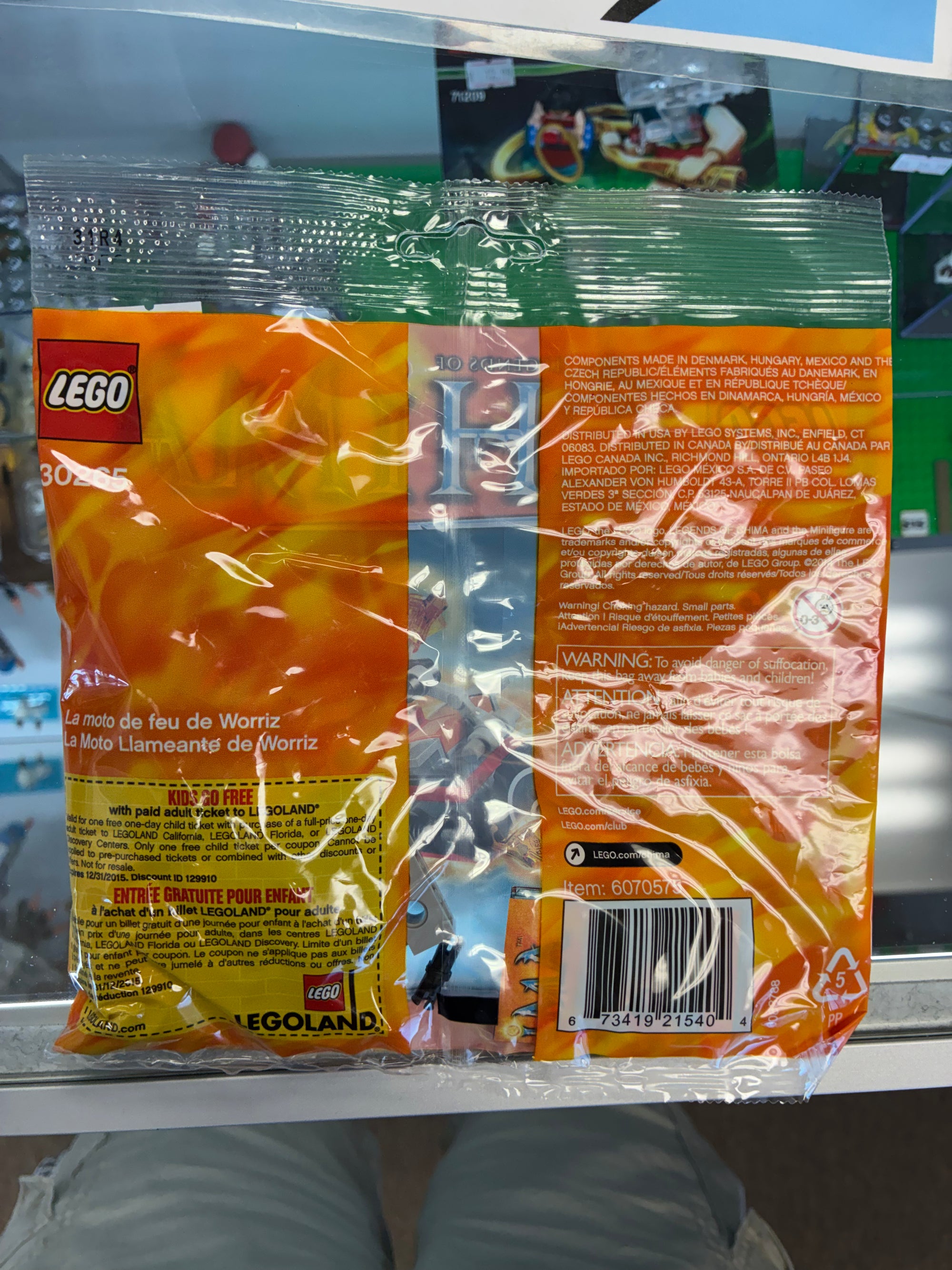 30265 Worriz’ Fire Bike Poly Bag - Sealed