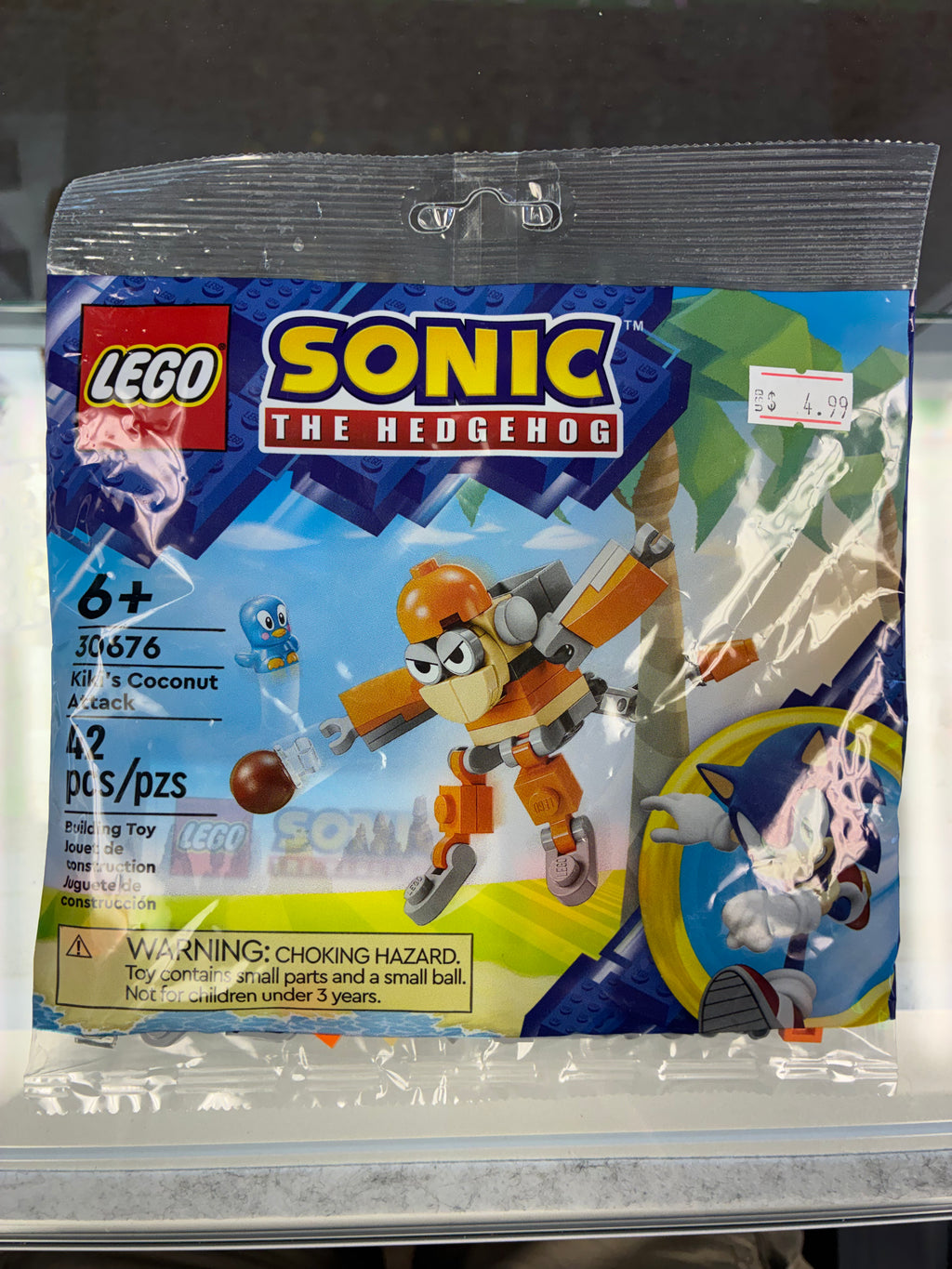 30676 Sonic the Hedgehog Kiki’s Coconut Attack Poly Bag - Sealed