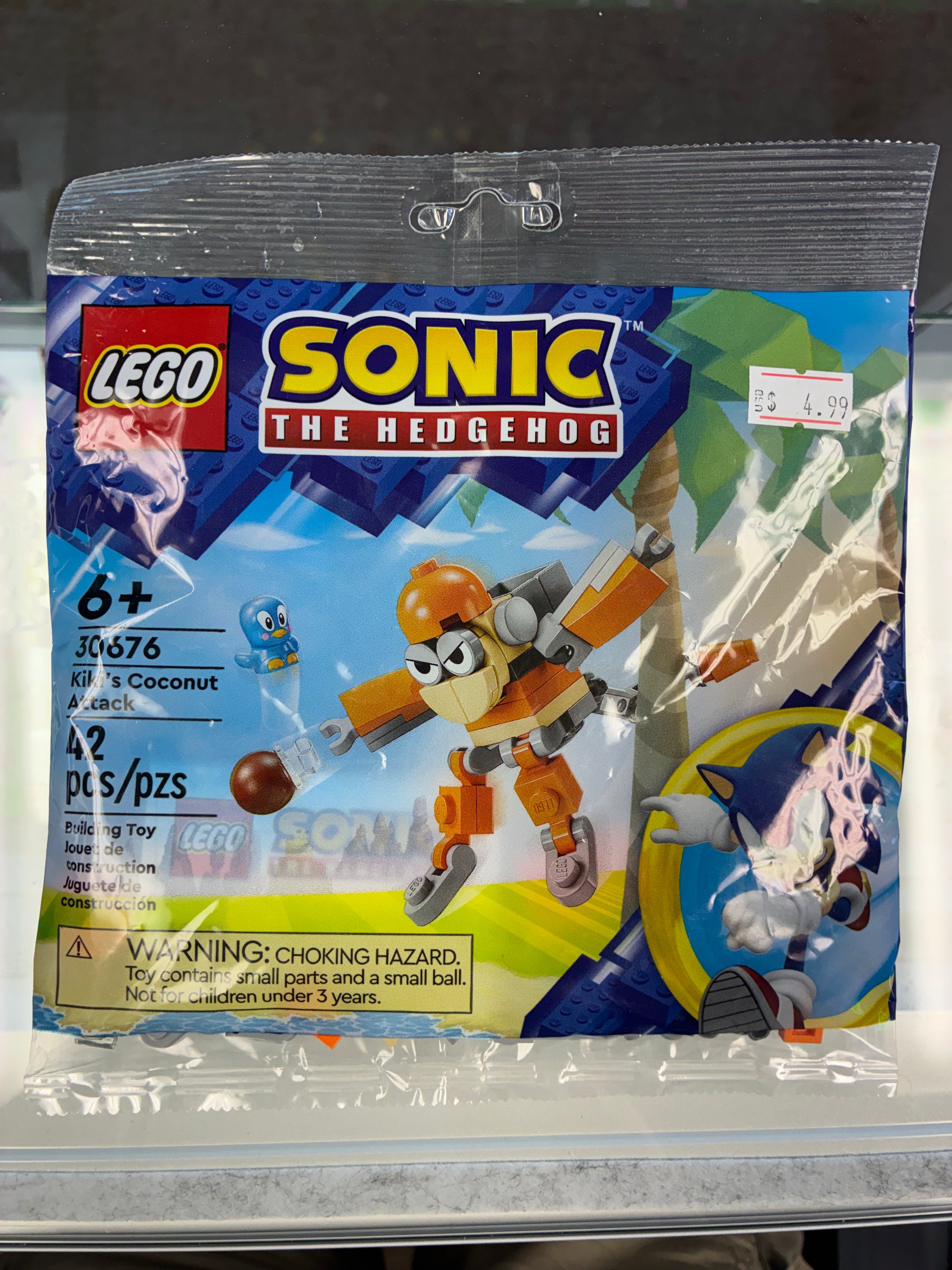 30676 Sonic the Hedgehog Kiki’s Coconut Attack Poly Bag - Sealed