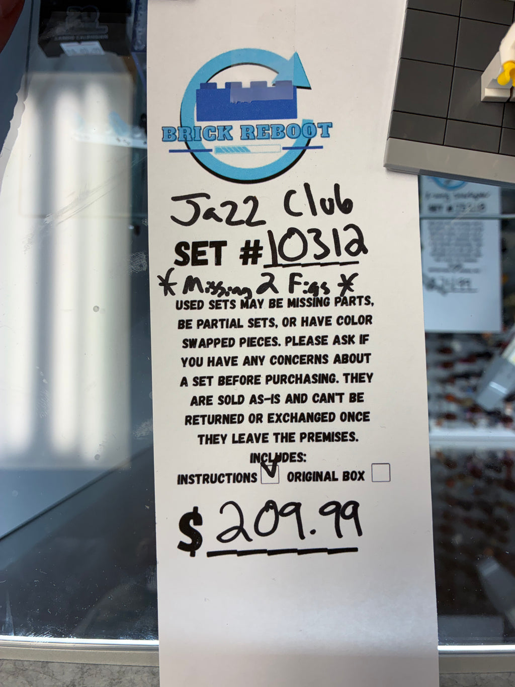 10312 Jazz Club *MISSING 2 FIGS* - Used