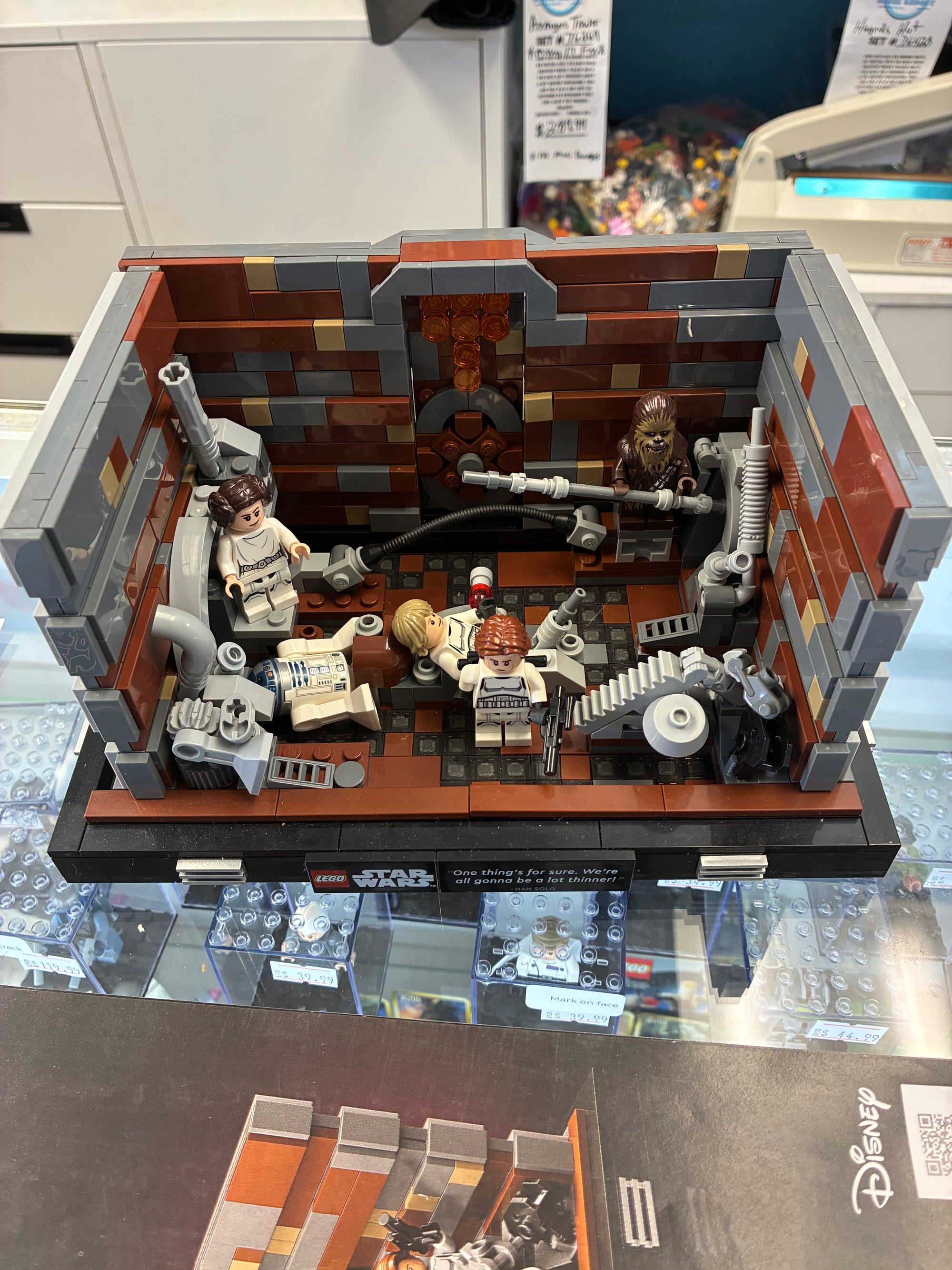 75339 Death Star Trash Compactor Diorama *MISSING C-3PO* - Used