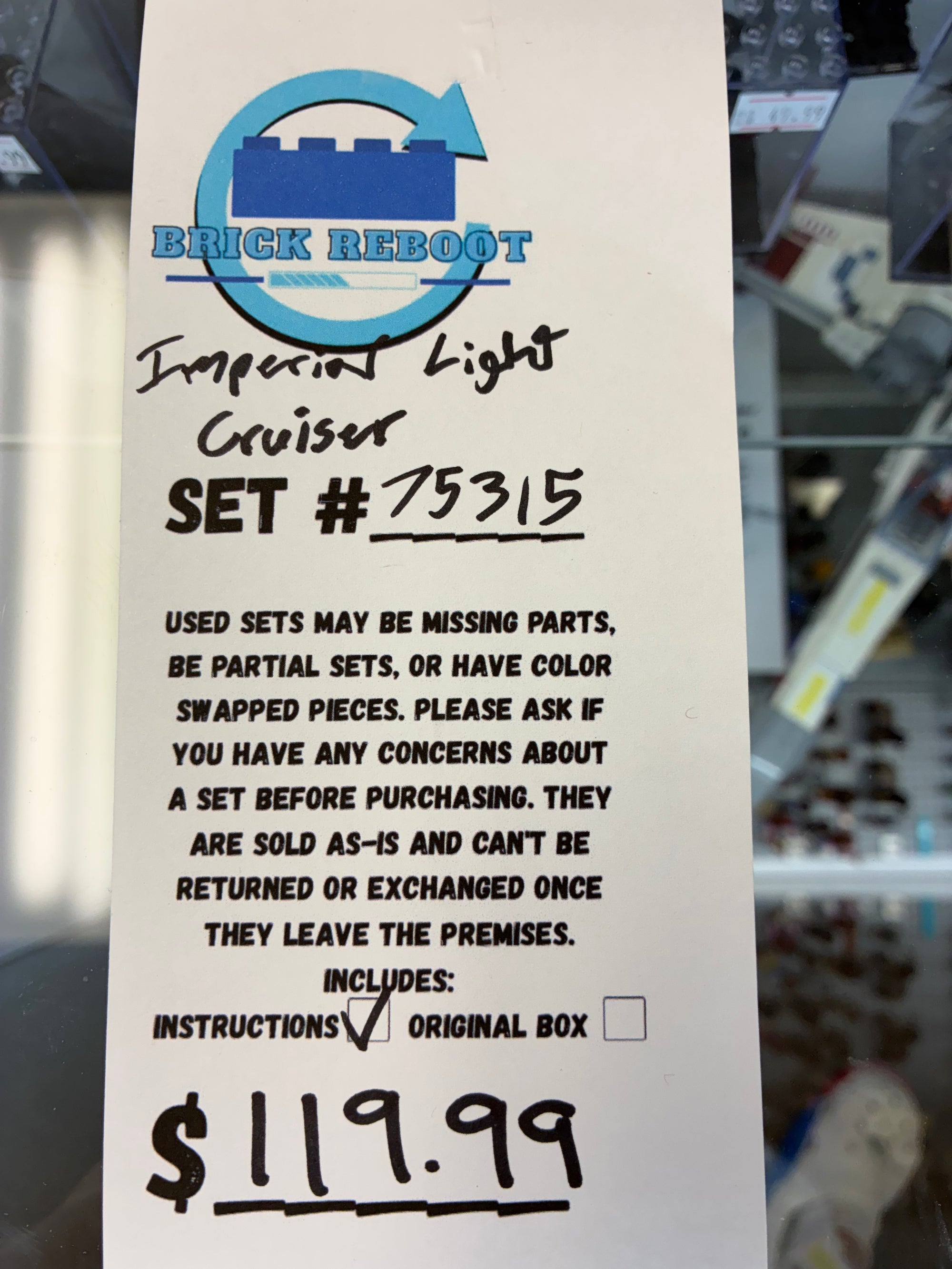 75315 Star Wars Imperial Light Cruiser - Used