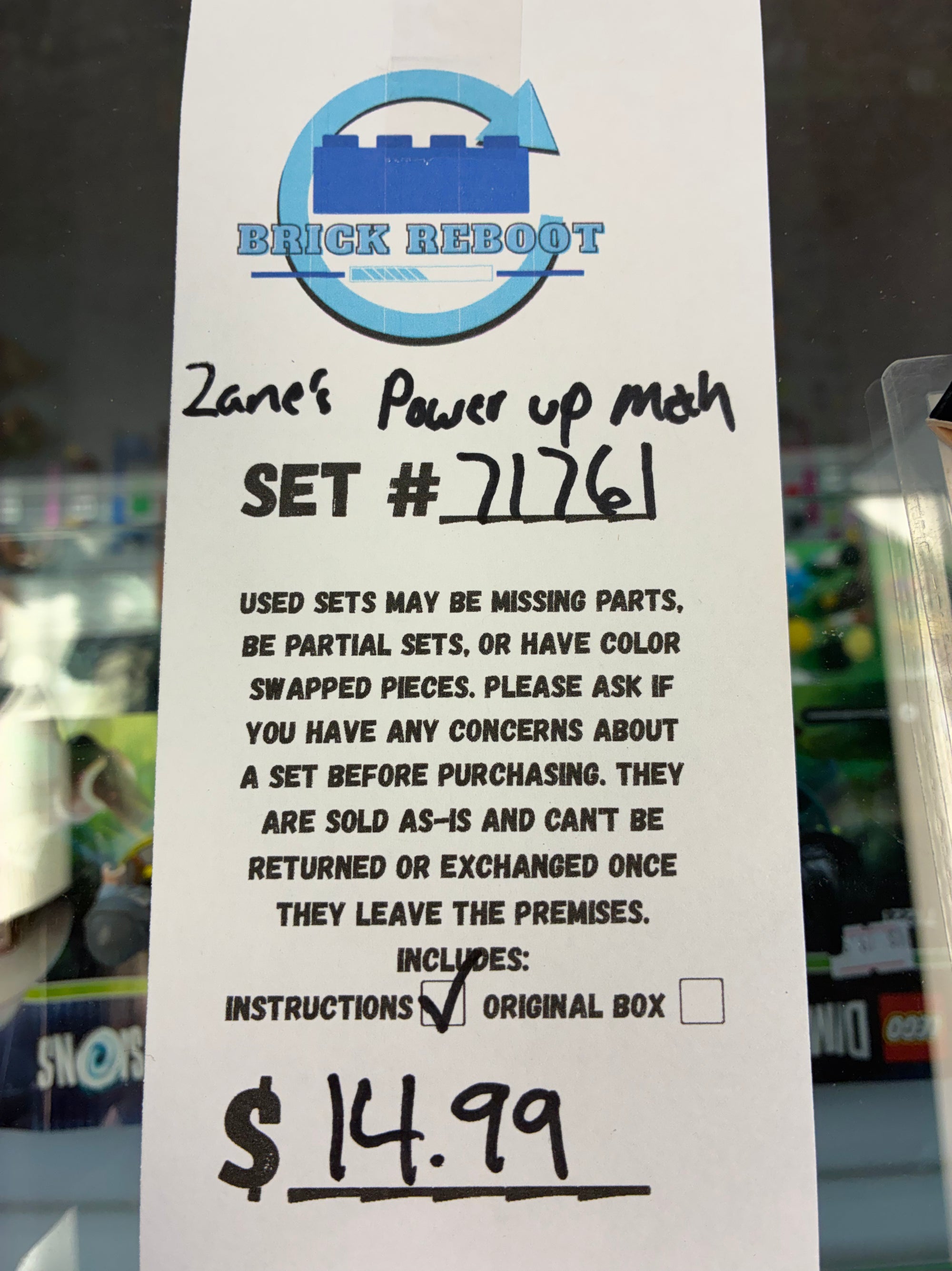 71761 Ninjago Zane’s Power Up Mech - Used