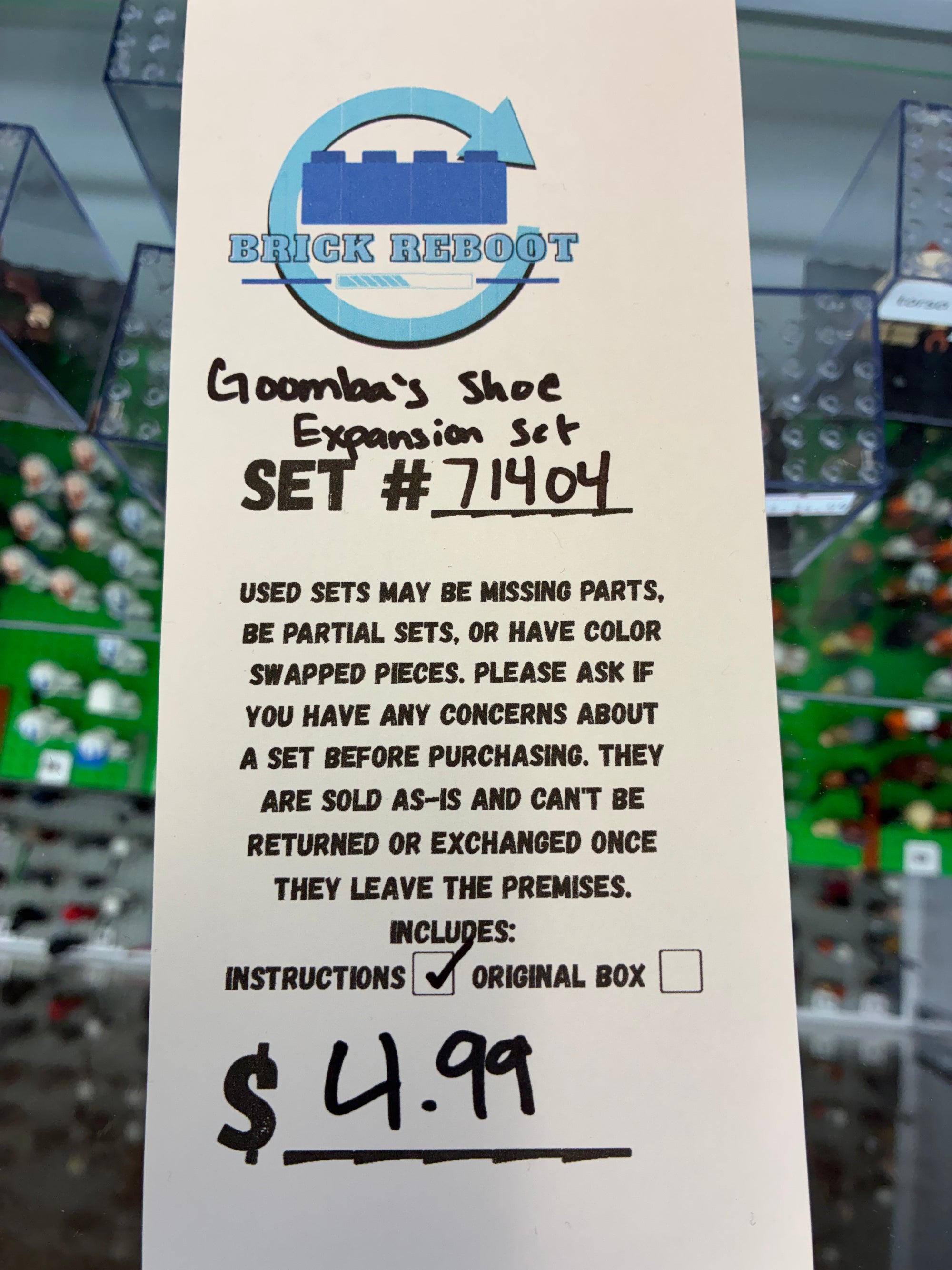 71404 Goomba’s Shoe Expansion Set - Used