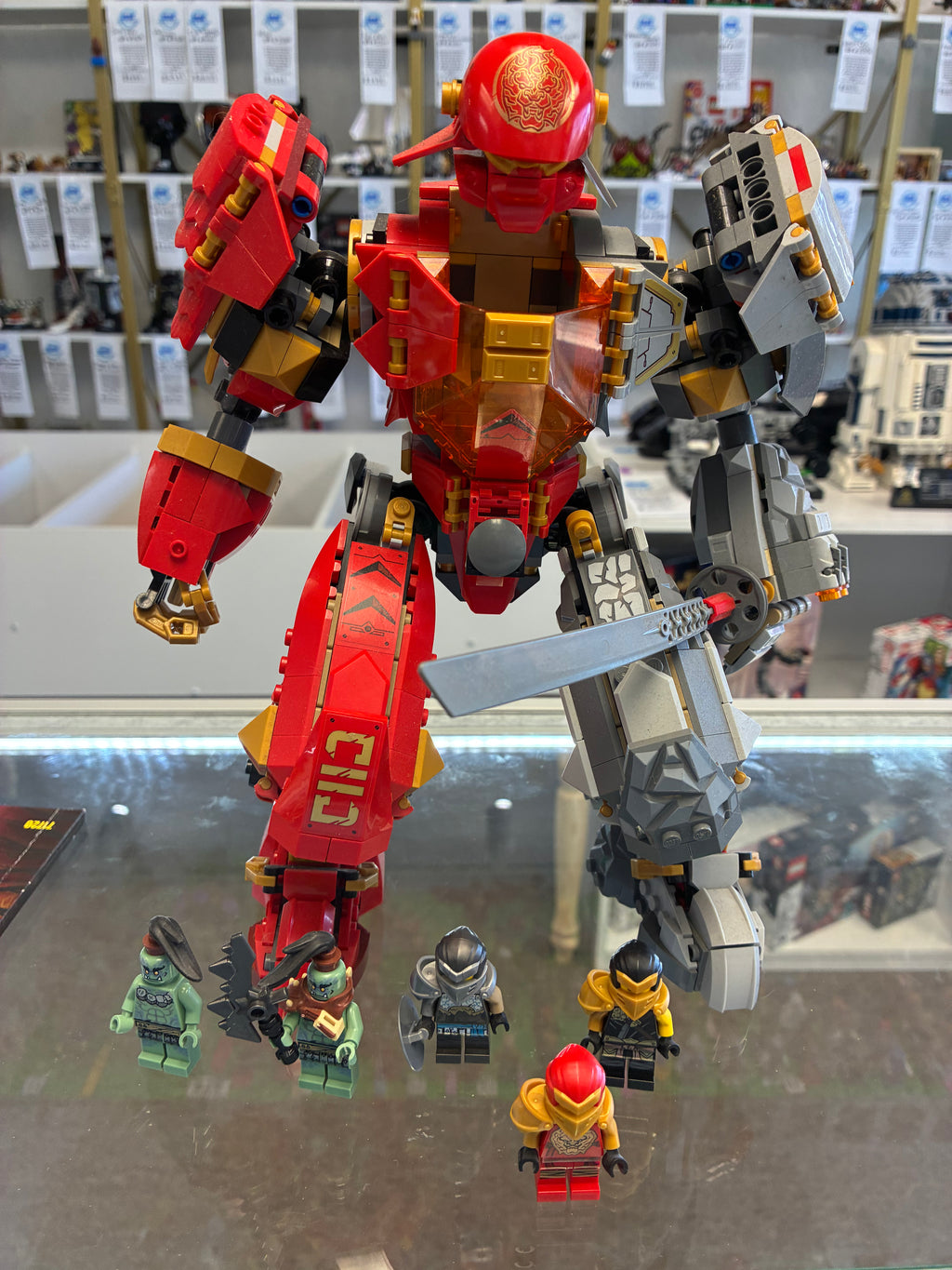 71720 Fire Stone Mech *MISSING SWORD* - Used