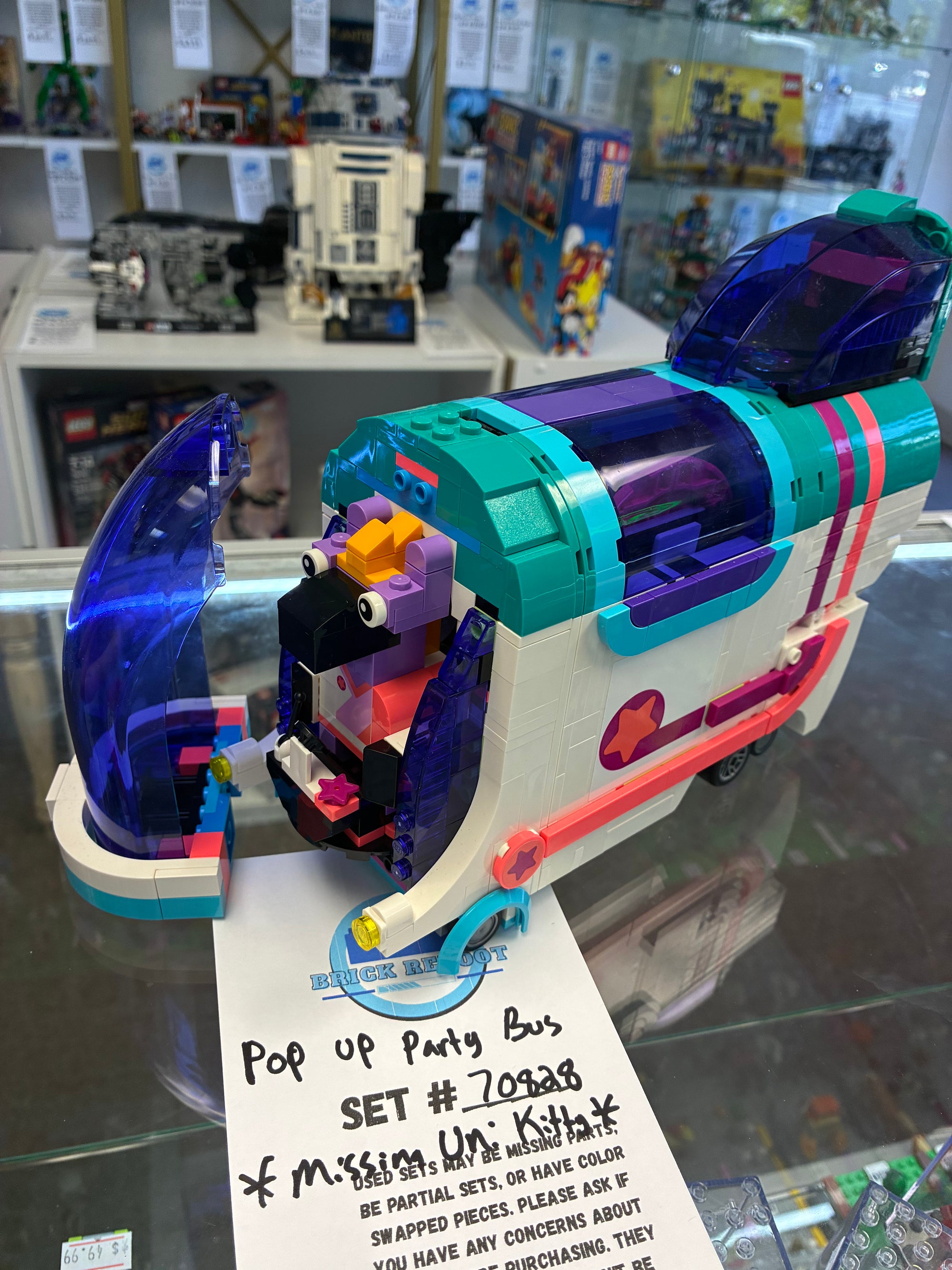 70828 Pop Up Party Bus *MISSING UNI KITTY* - Used