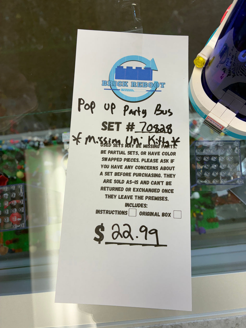 70828 Pop Up Party Bus *MISSING UNI KITTY* - Used
