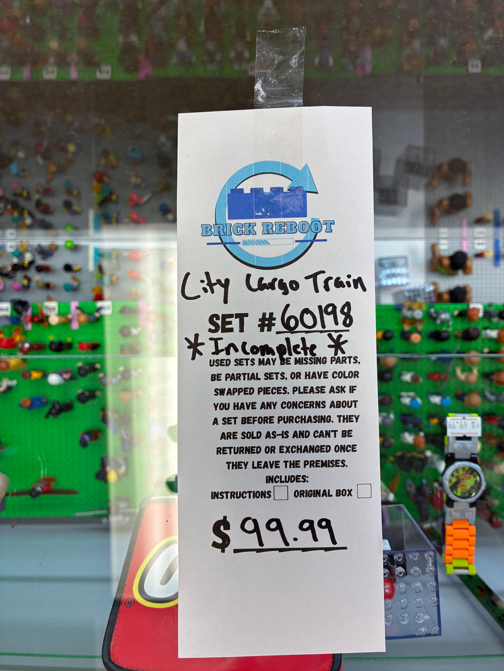 60198 City Cargo Train *INCOMPLETE* - Used
