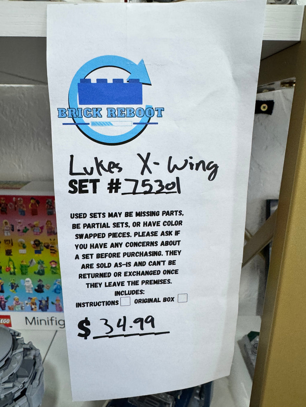 75301 Lukes X - Wing - Used