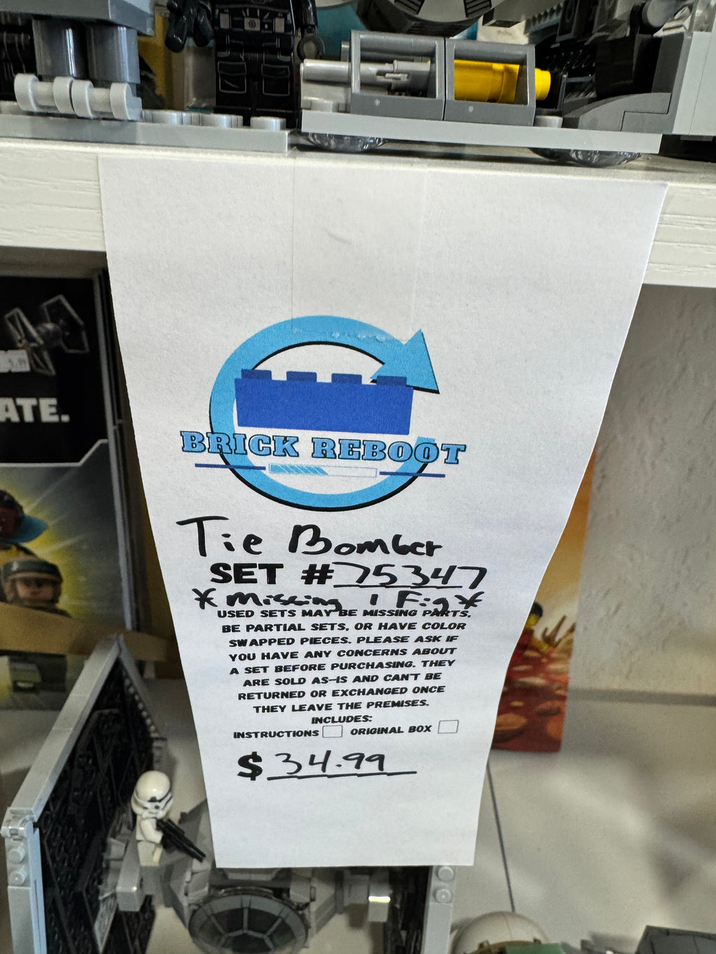 75347 Tie Bomber Star Wars - Used