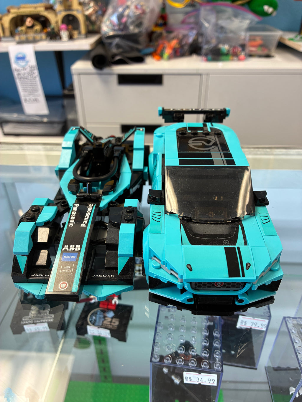 76898 Speed Champions Formula E Panasonic Jaguar GEN2 & Jaguar 1-Pace Trophy *NO FIGS* - Used