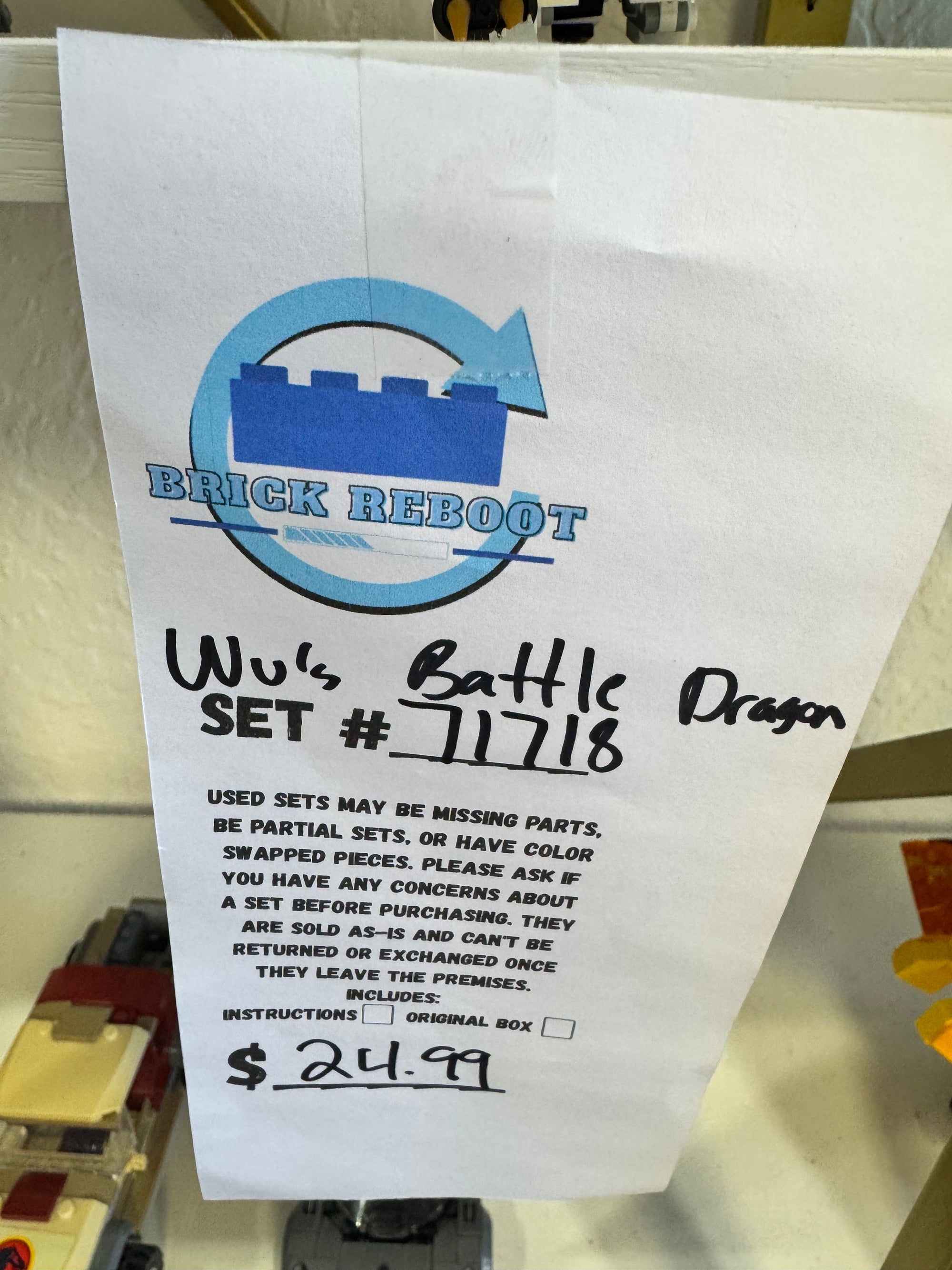 71718 Wu’s Battle Dragon Ninjago - Used