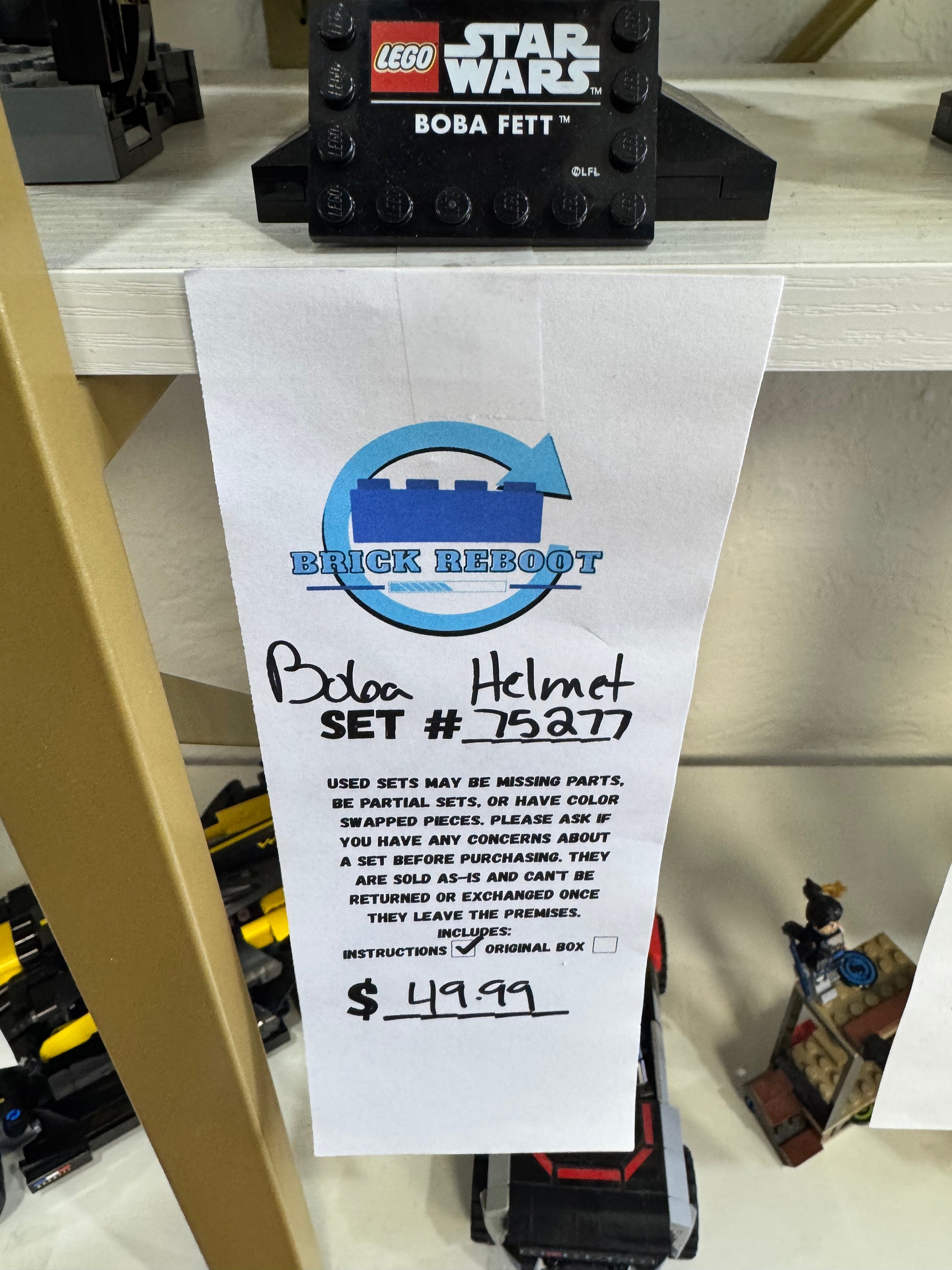 75277 Boba Fett Helmet - Used