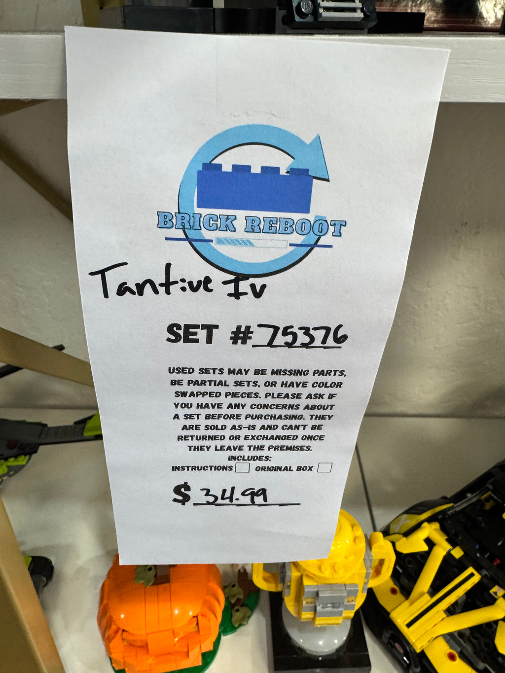 75376 Tantive IV Starship - Used