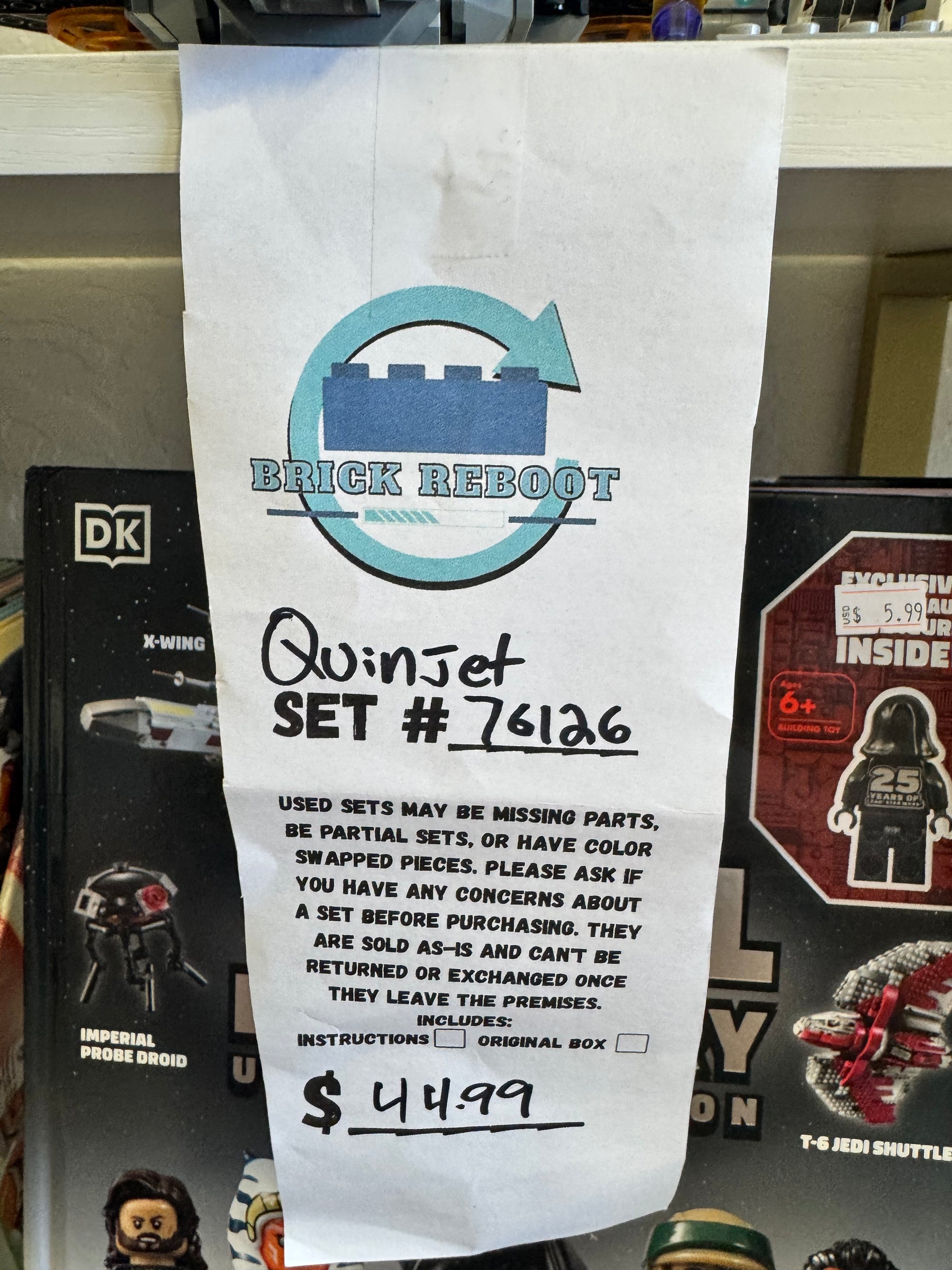 76126 Avengers QuinJet - Used