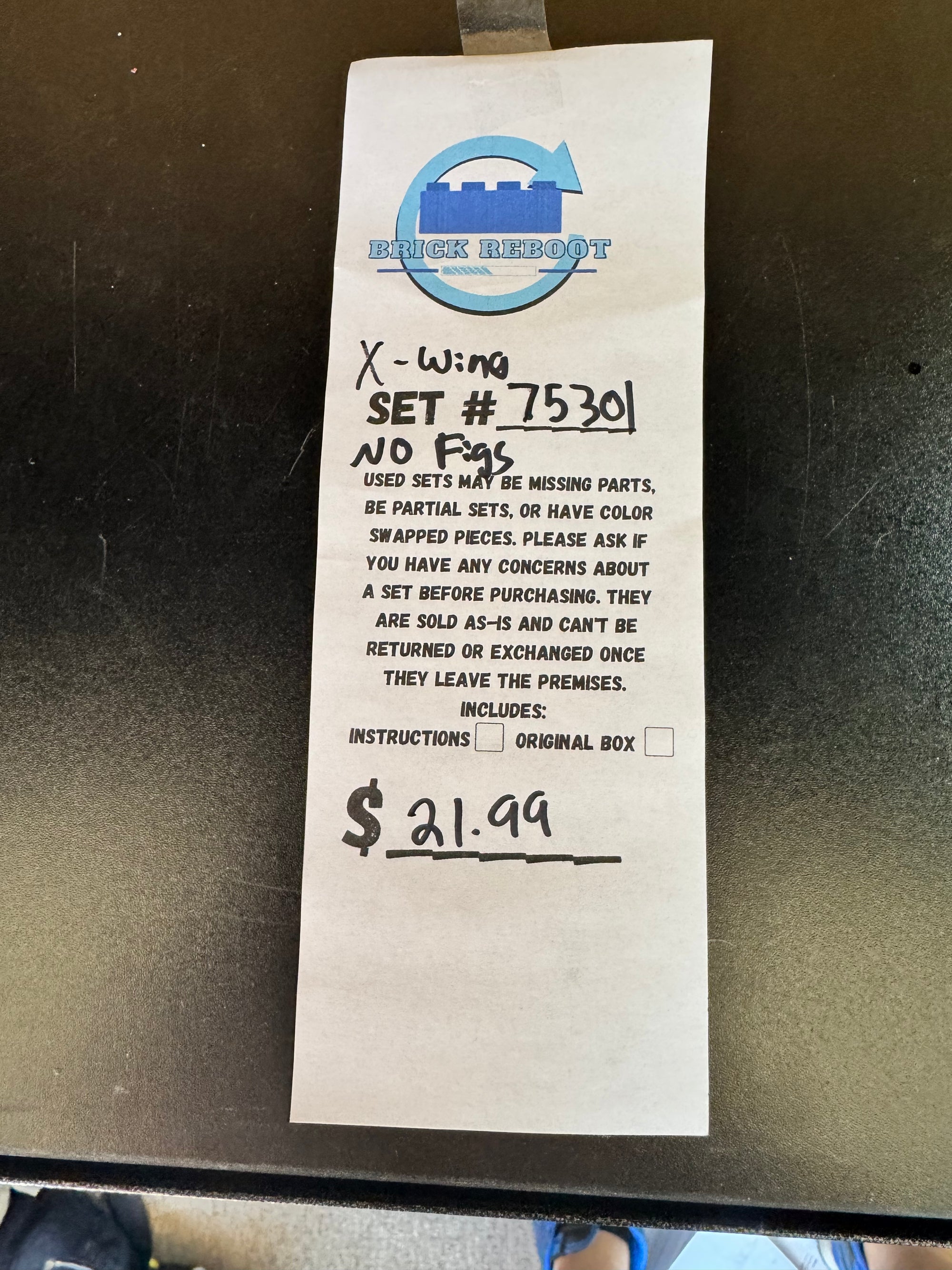 75301 X-Wing *NO FIGS* - Used