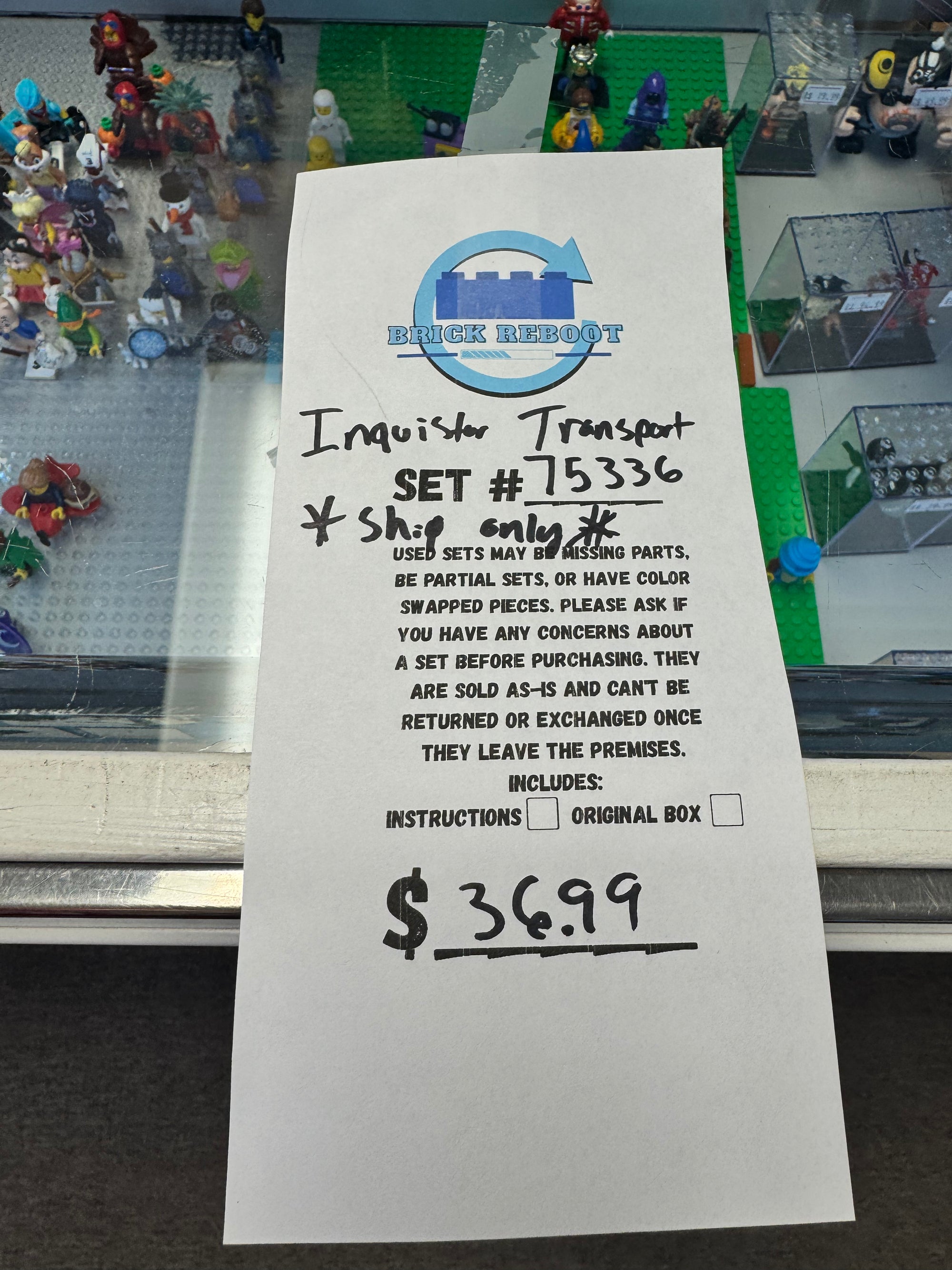 75336 Inquistor Transport *SHIP ONLY* *NO FIGS* - Used