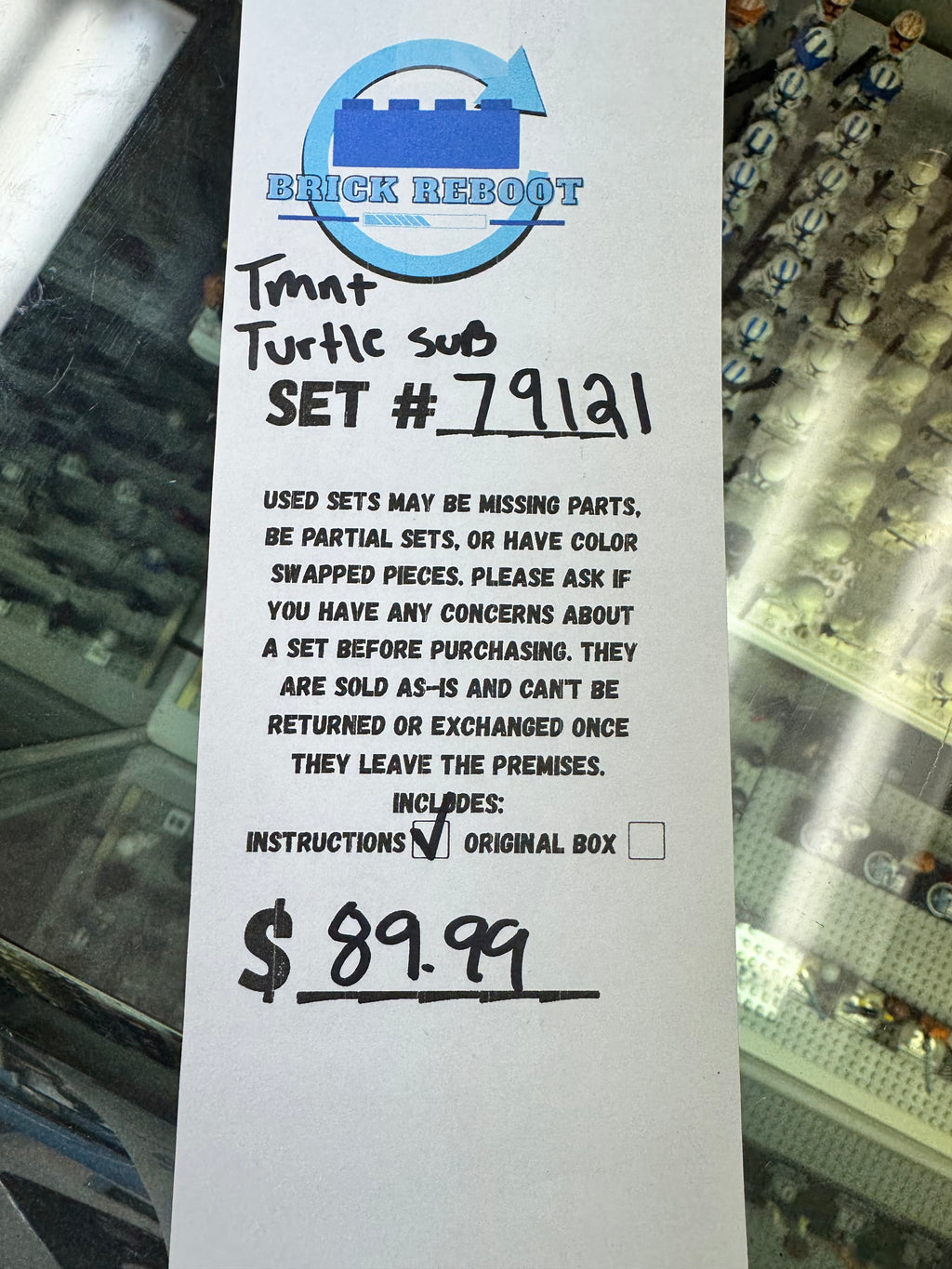 79121 TMNT Turtle Sub Under Sea Chase - Used