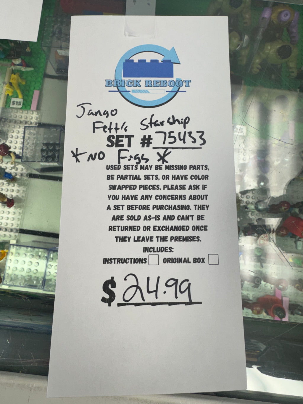 75433 Jango Fett’s Starship *NO FIGS* - Used