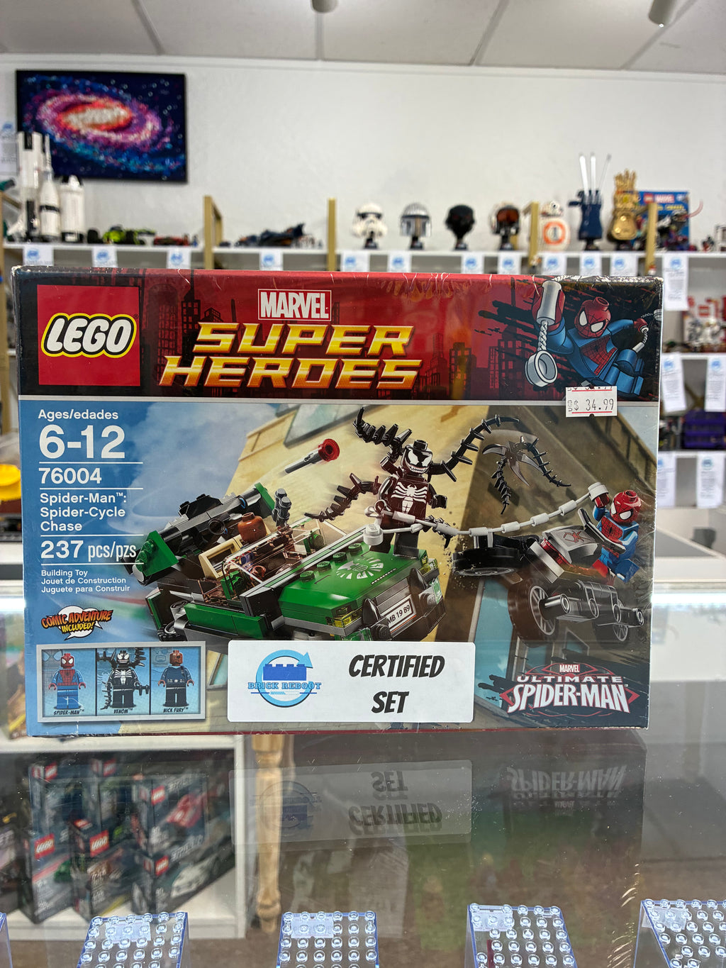 76004 Marvel Super Heroes Spider -Man Spider - Cycle Chase - Certified