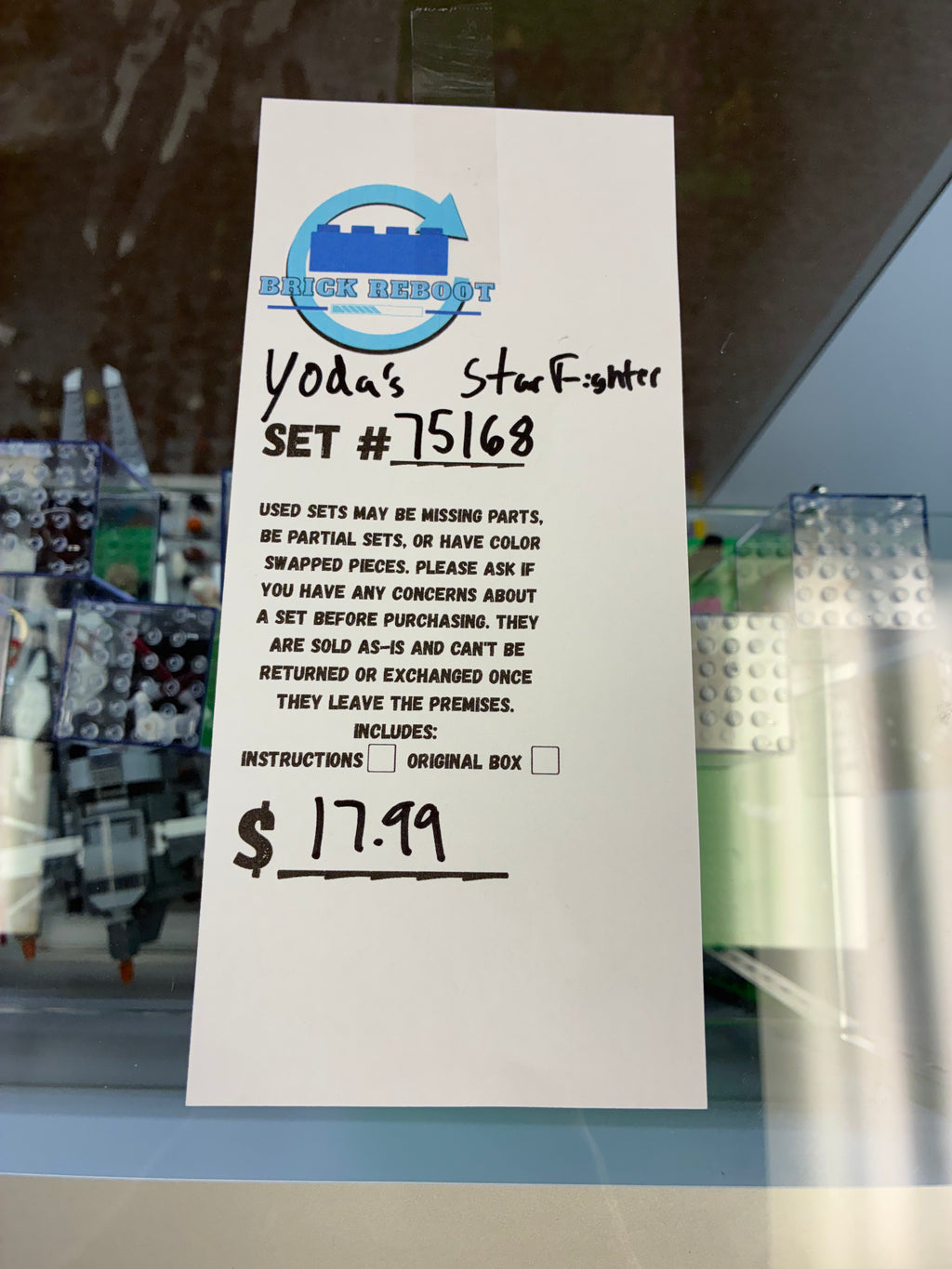 75168 Star Wars Yoda’s Star Fighter - Used