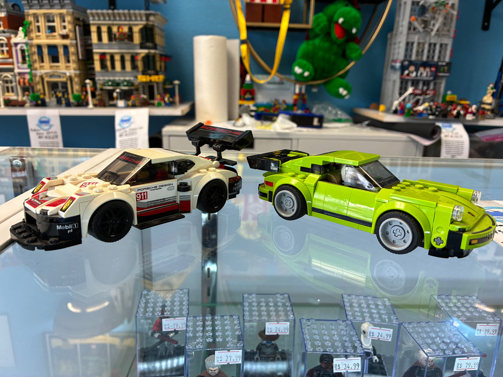 75888 Speed Champions Porsche 911 RSR & 911 Turbo 3.0 *MISSING SIDE BUILDS* - Used