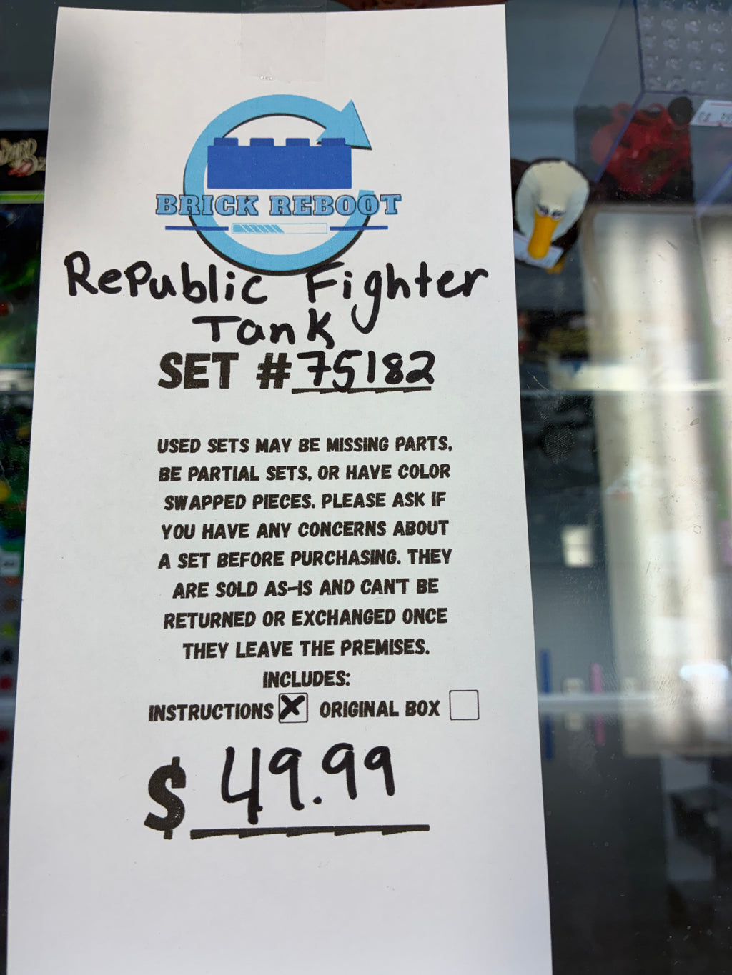 75182 Star Wars Republic Fighter Tank - Used