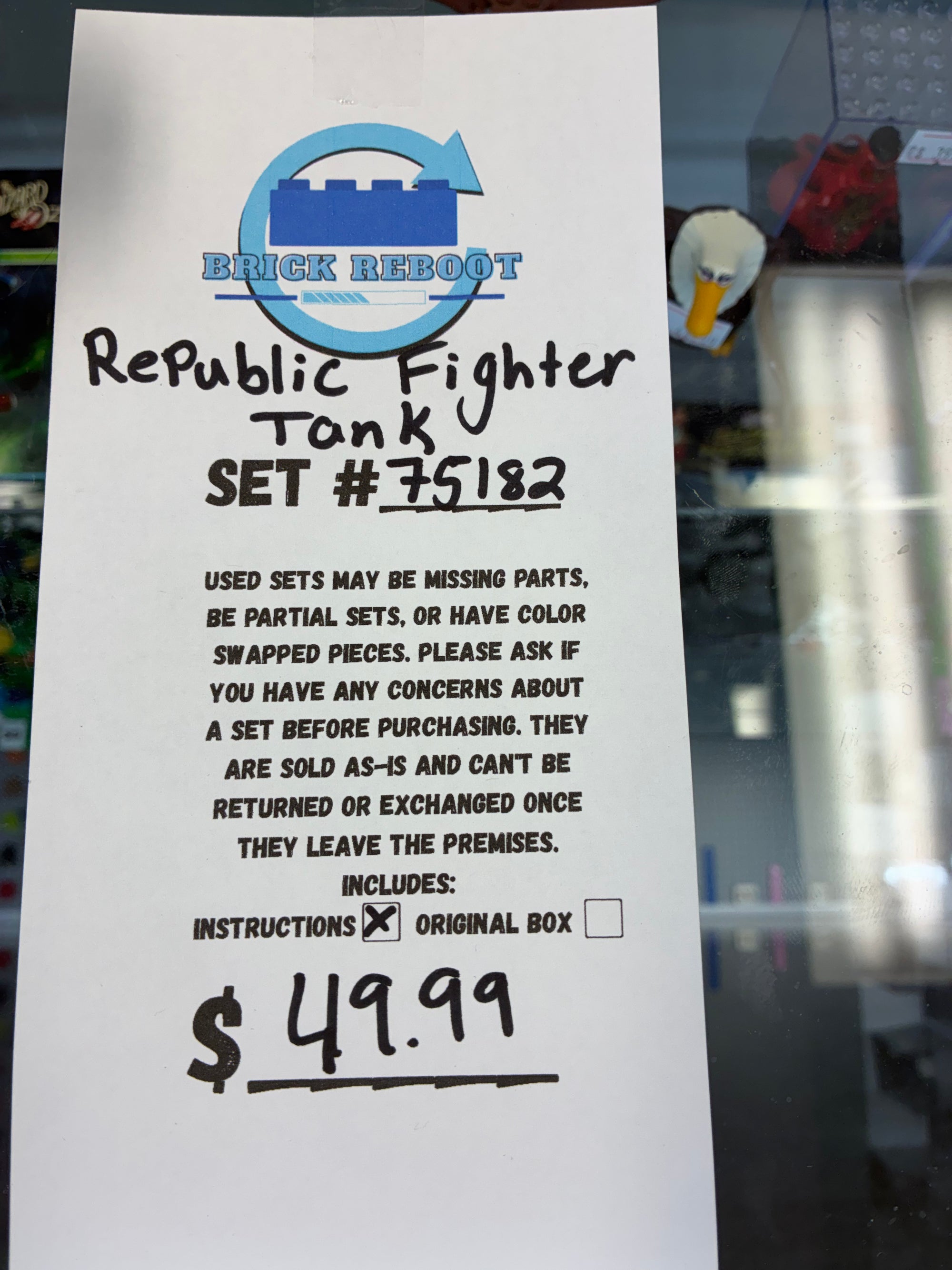 75182 Star Wars Republic Fighter Tank - Used