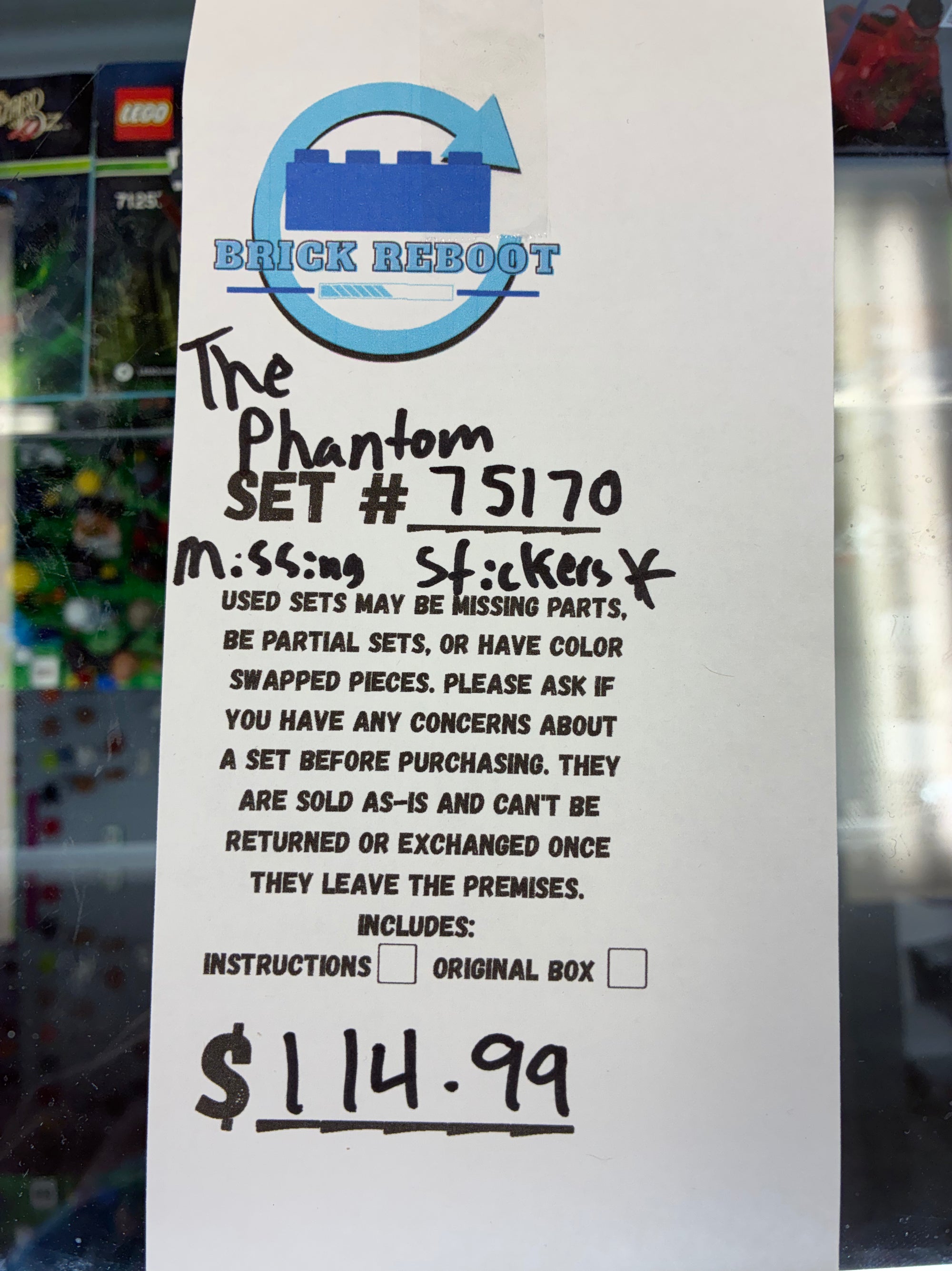 75170 Star Wars The Phantom Menace - Used