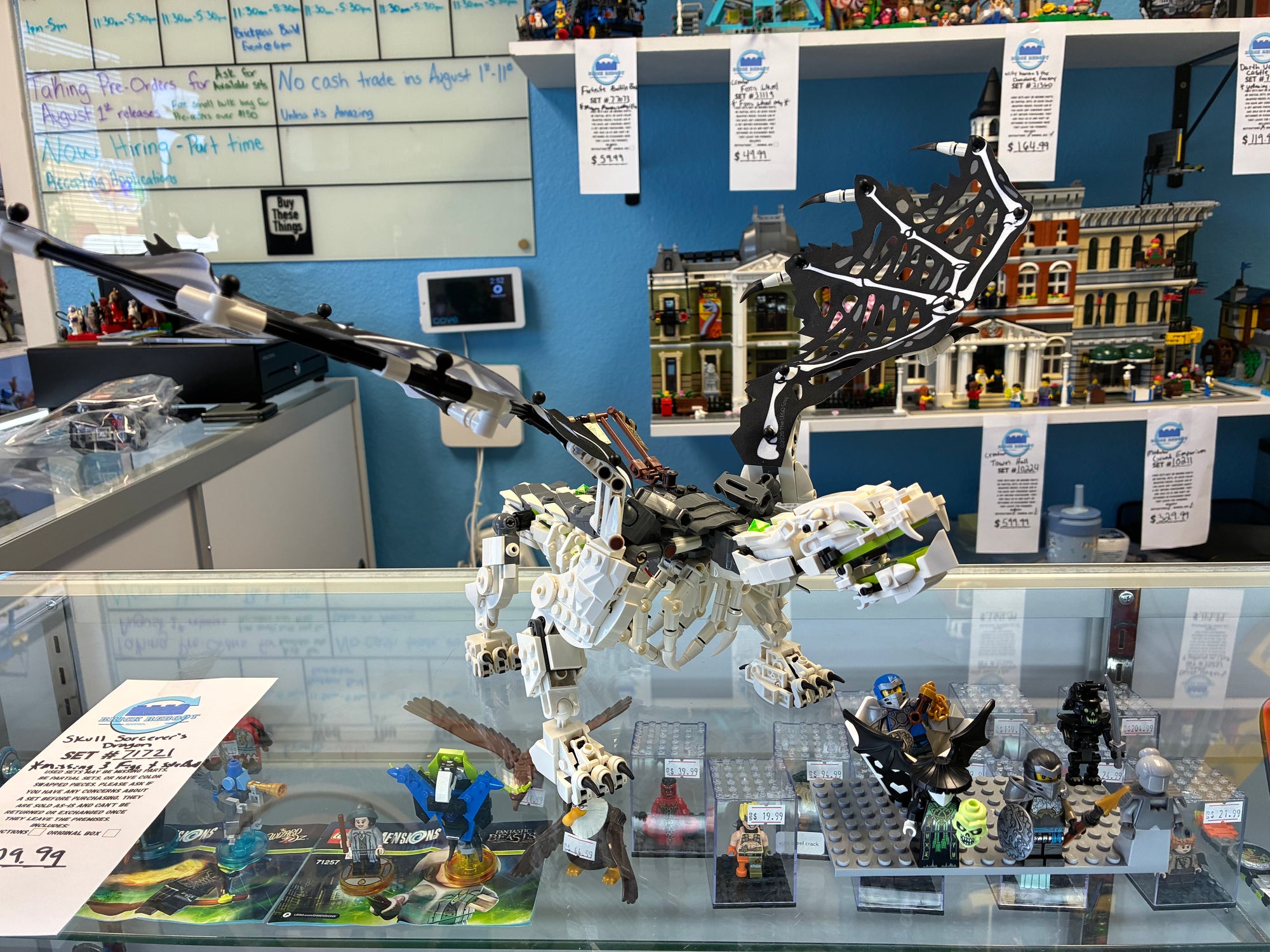 71721 Ninjago Skull Sorcerer’s Dragon *MISSING 3 FIGS & SIDE BUILD* - Used