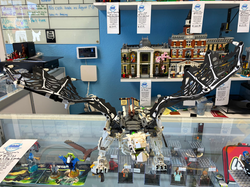 71721 Ninjago Skull Sorcerer’s Dragon *MISSING 3 FIGS & SIDE BUILD* - Used